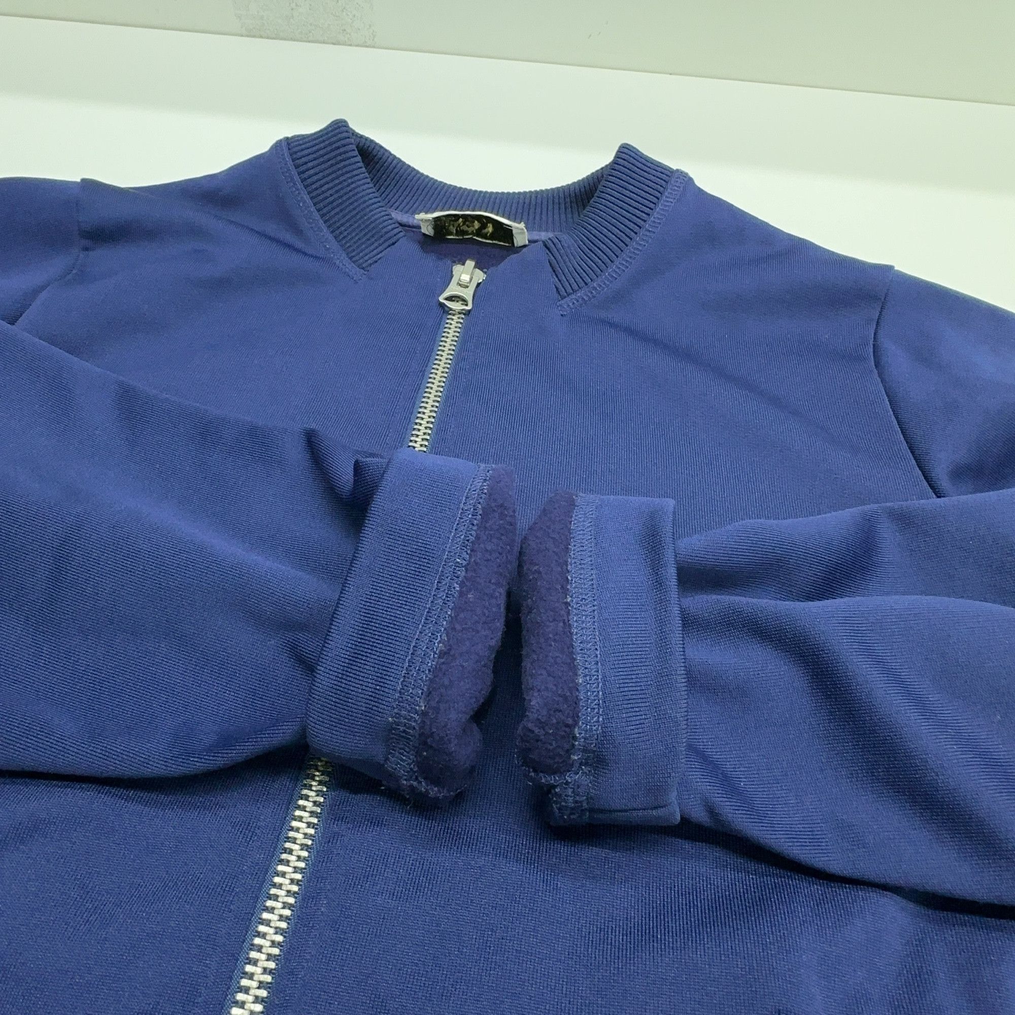 Acne Studios Acne Studios Blue Zippered Bomber Jacket Size XS Size XS / US 0-2 / IT 36-38 - 11 Thumbnail
