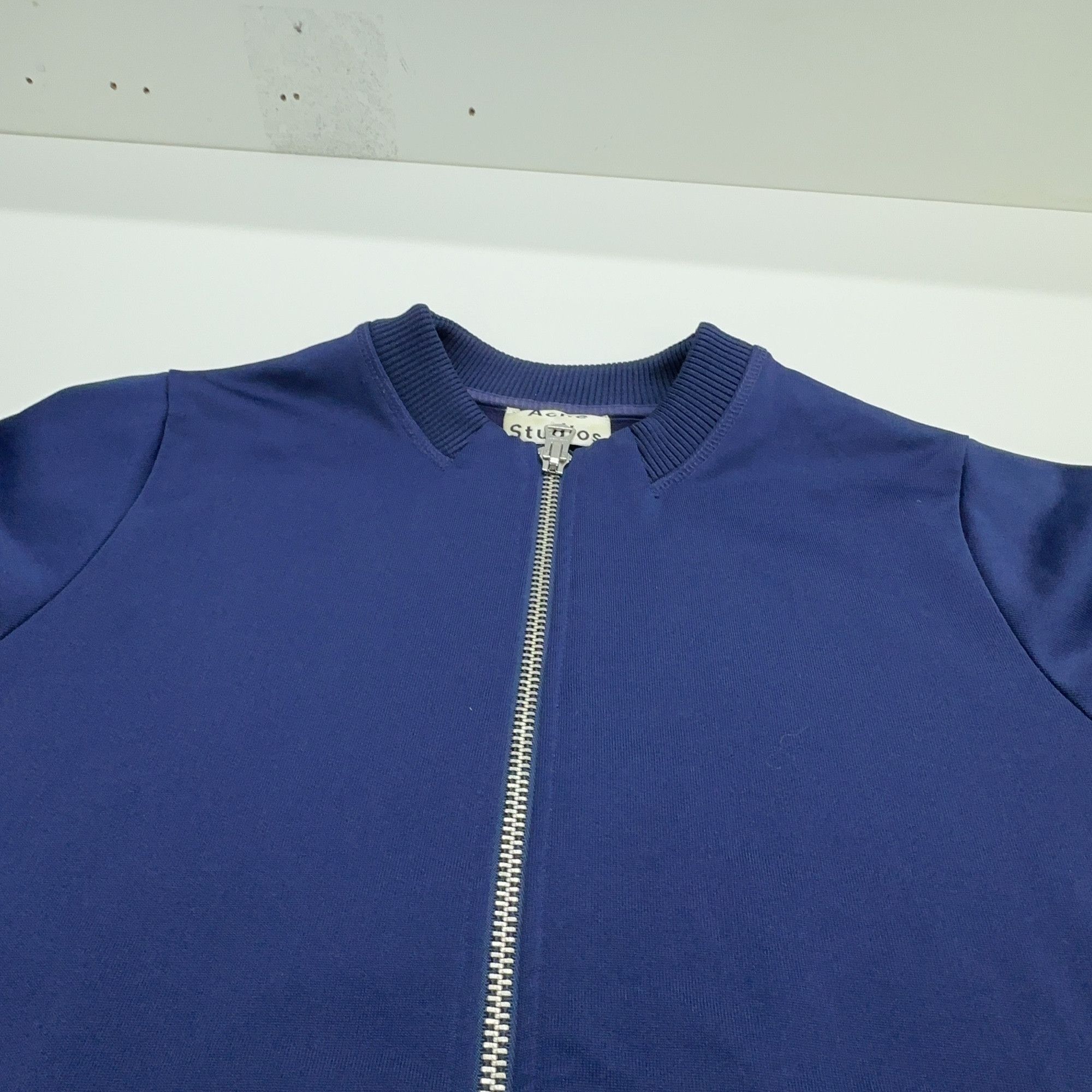 Acne Studios Acne Studios Blue Zippered Bomber Jacket Size XS Size XS / US 0-2 / IT 36-38 - 7 Thumbnail
