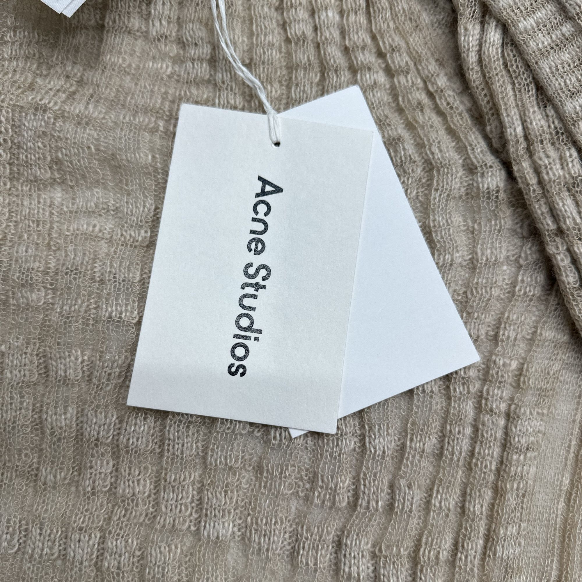 Acne Studios Acne Studios Beige Knit Cardigan Size S Size S / US 4 / IT 40 - 4 Thumbnail