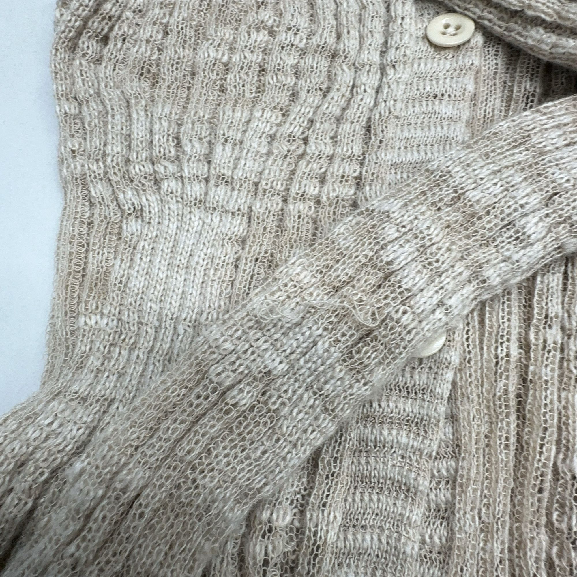 Acne Studios Acne Studios Beige Knit Cardigan Size S Size S / US 4 / IT 40 - 7 Thumbnail