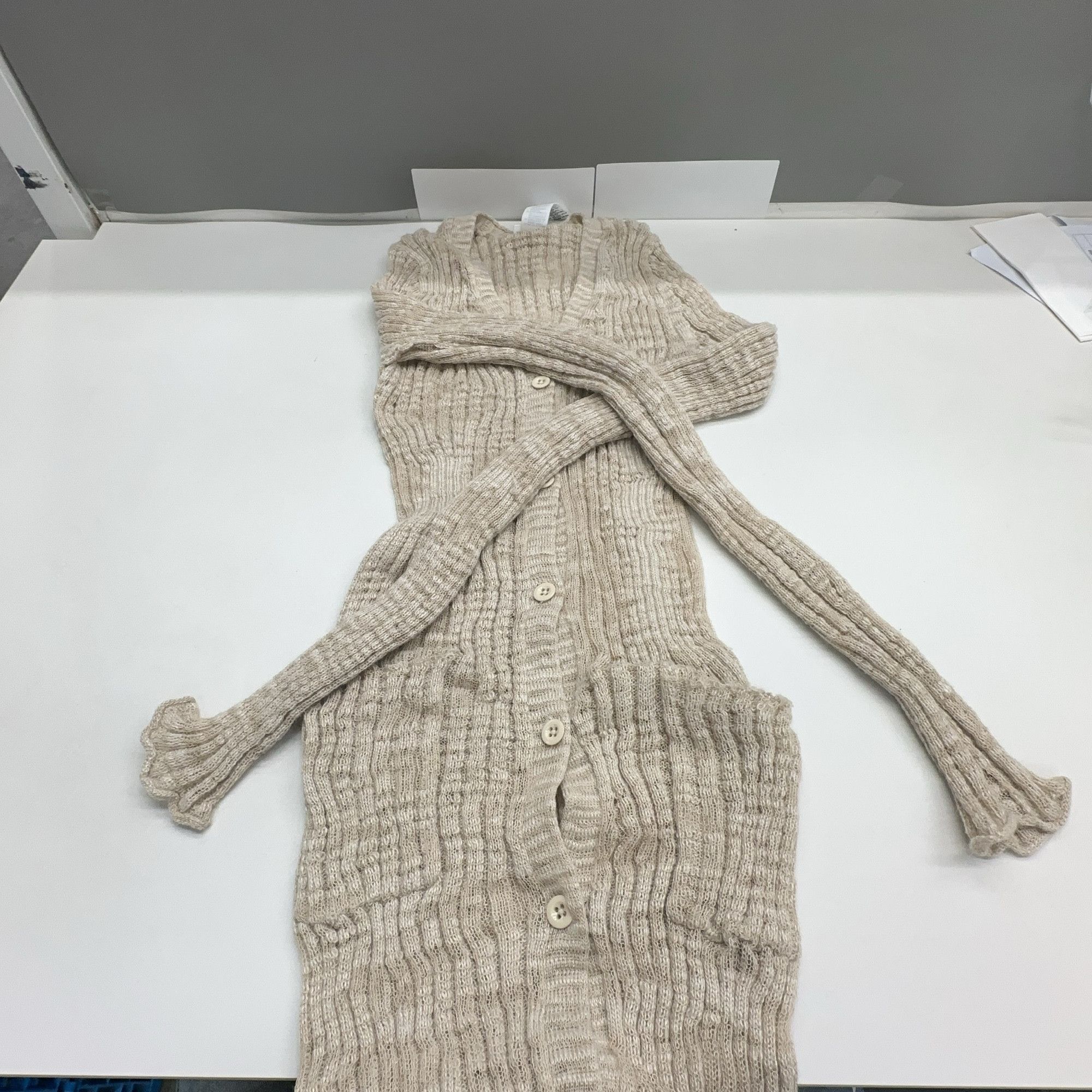 Acne Studios Acne Studios Beige Knit Cardigan Size S Size S / US 4 / IT 40 - 6 Thumbnail
