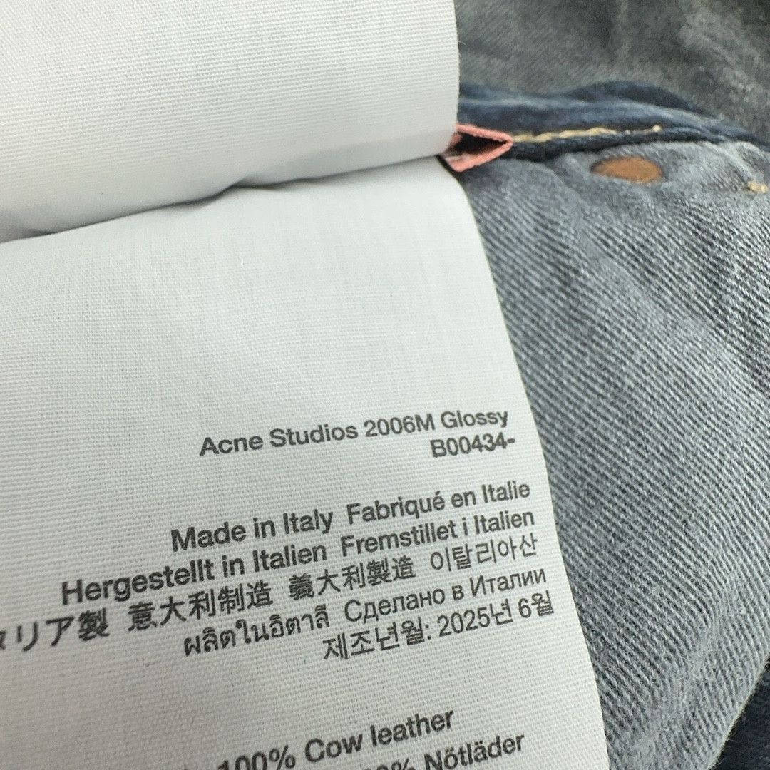 Acne Studios Acne Studios 2006M Glossy Jeans Size 30 Size US 30 / EU 46 - 4 Thumbnail