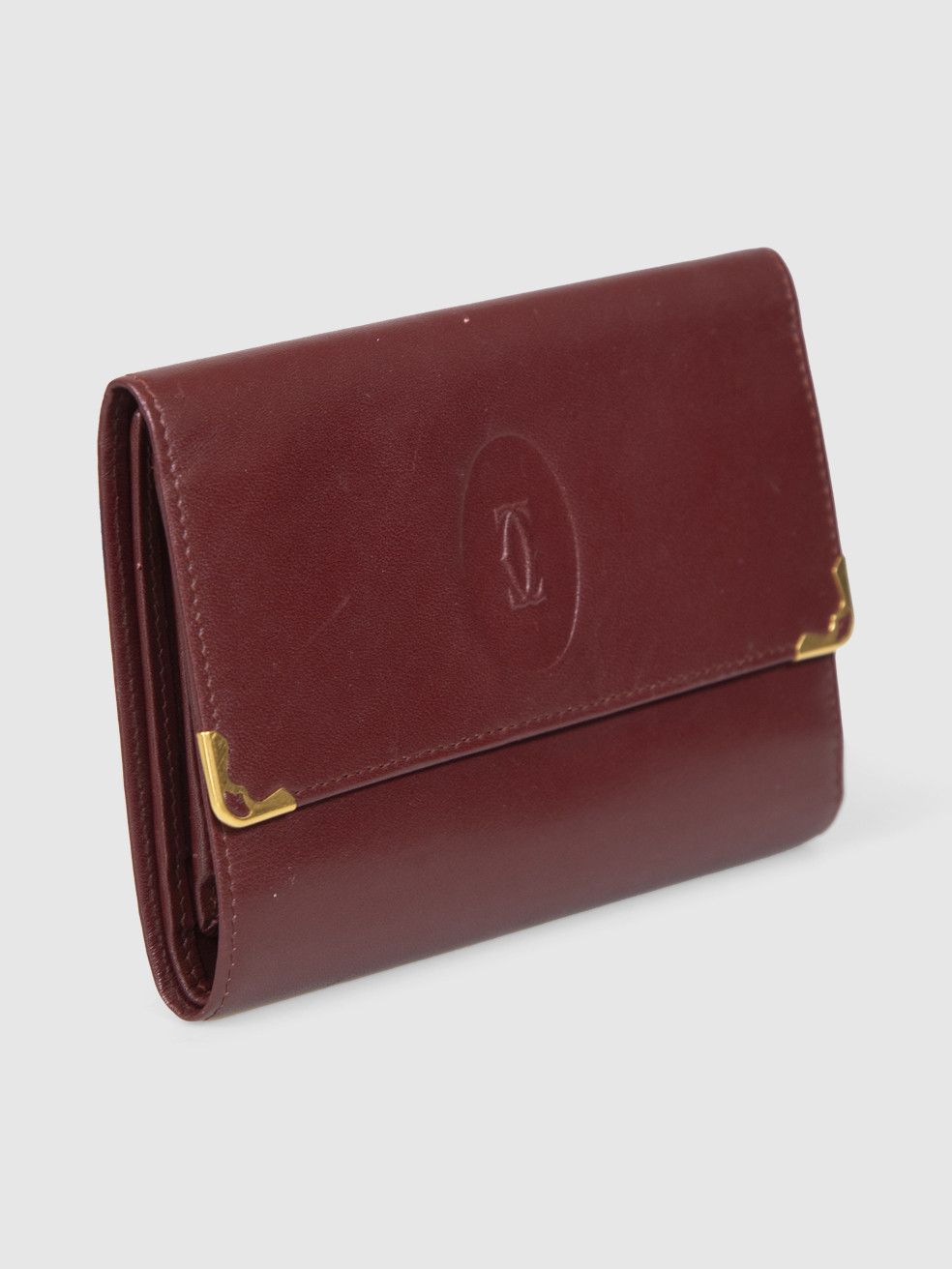 Cartier Bordeaux Leather Must de Cartier Tri Fold Wallet Size ONE SIZE - 2 Thumbnail
