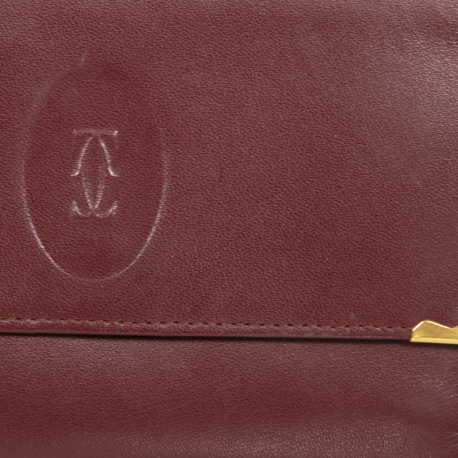 Cartier Bordeaux Leather Must de Cartier Tri Fold Wallet Size ONE SIZE - 5 Thumbnail