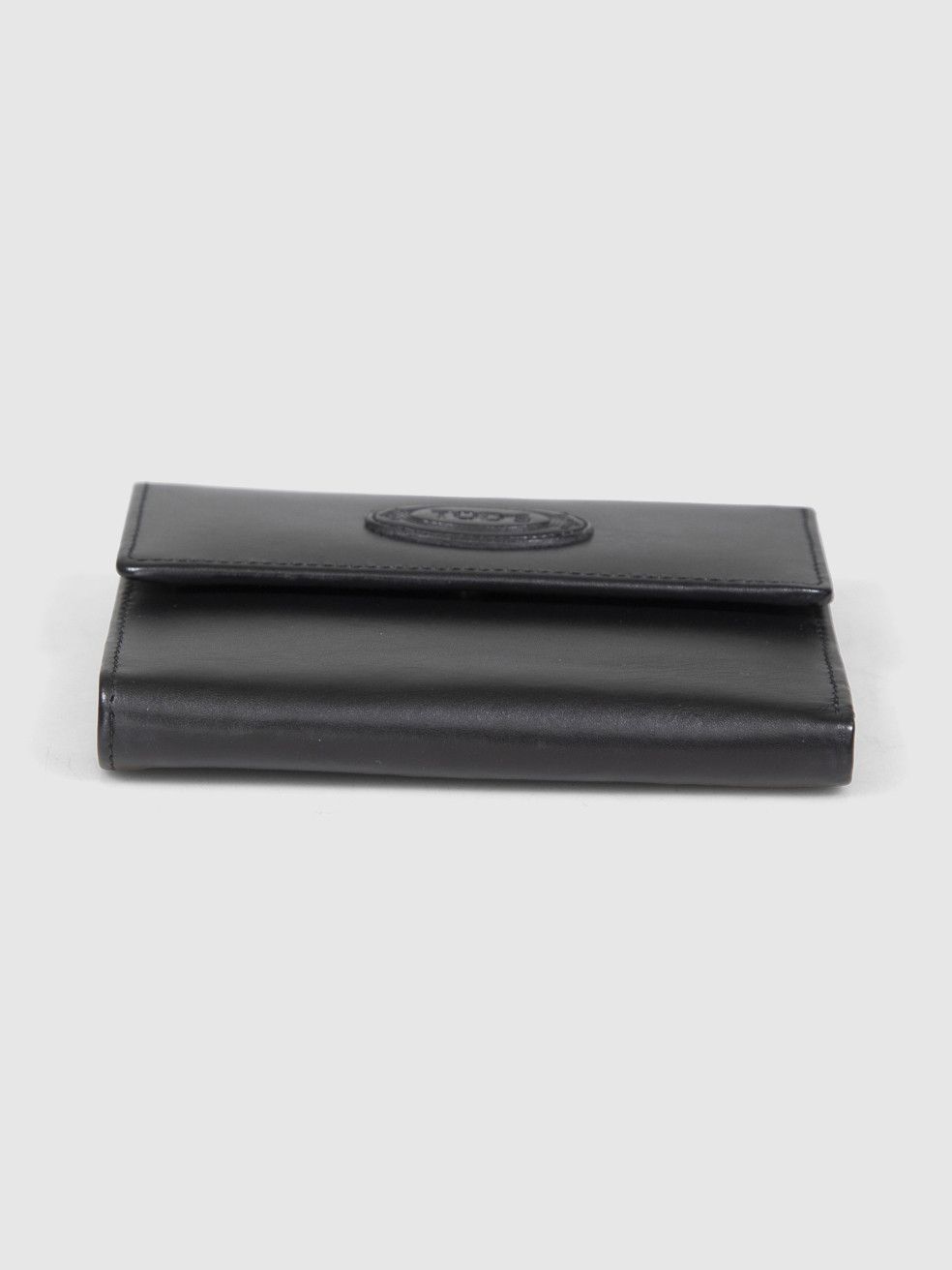 Tod's Black Leather Tri Fold Wallet Size ONE SIZE - 4 Thumbnail