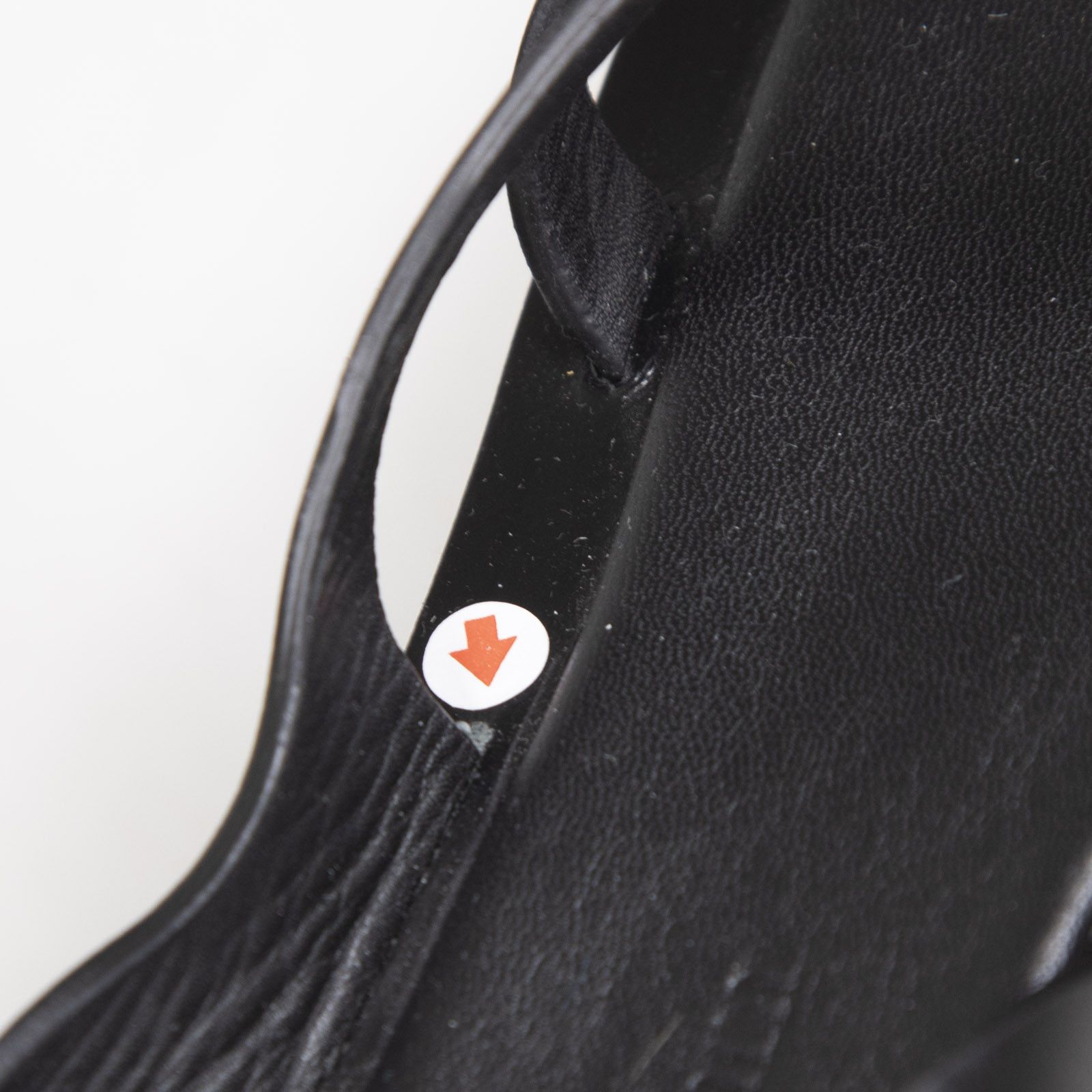 Max Mara Black Leather Platform Sandals Size US 7 / IT 37 - 12 Thumbnail