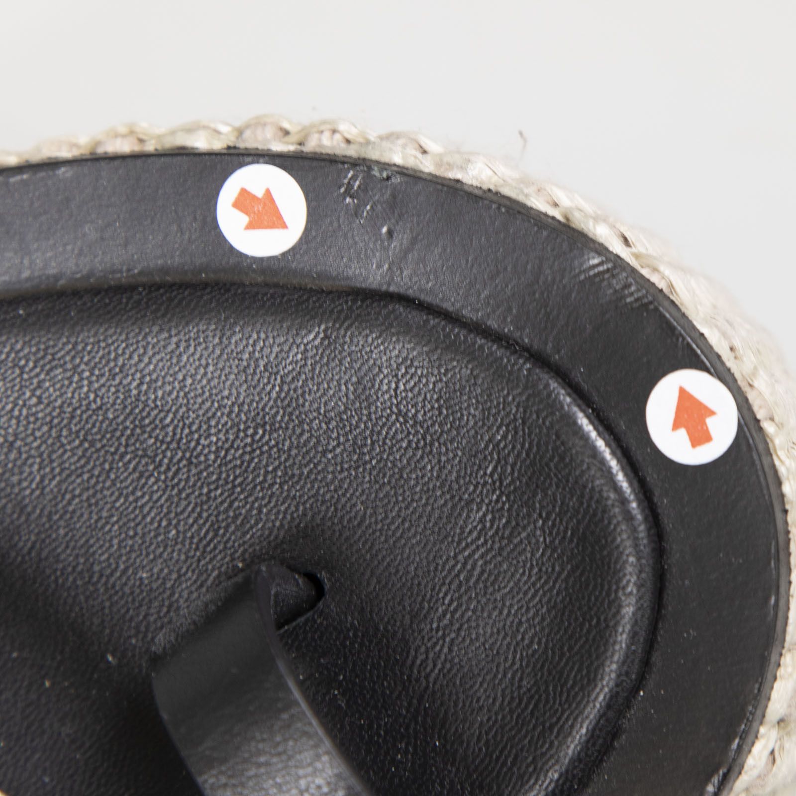 Max Mara Black Leather Platform Sandals Size US 7 / IT 37 - 10 Thumbnail