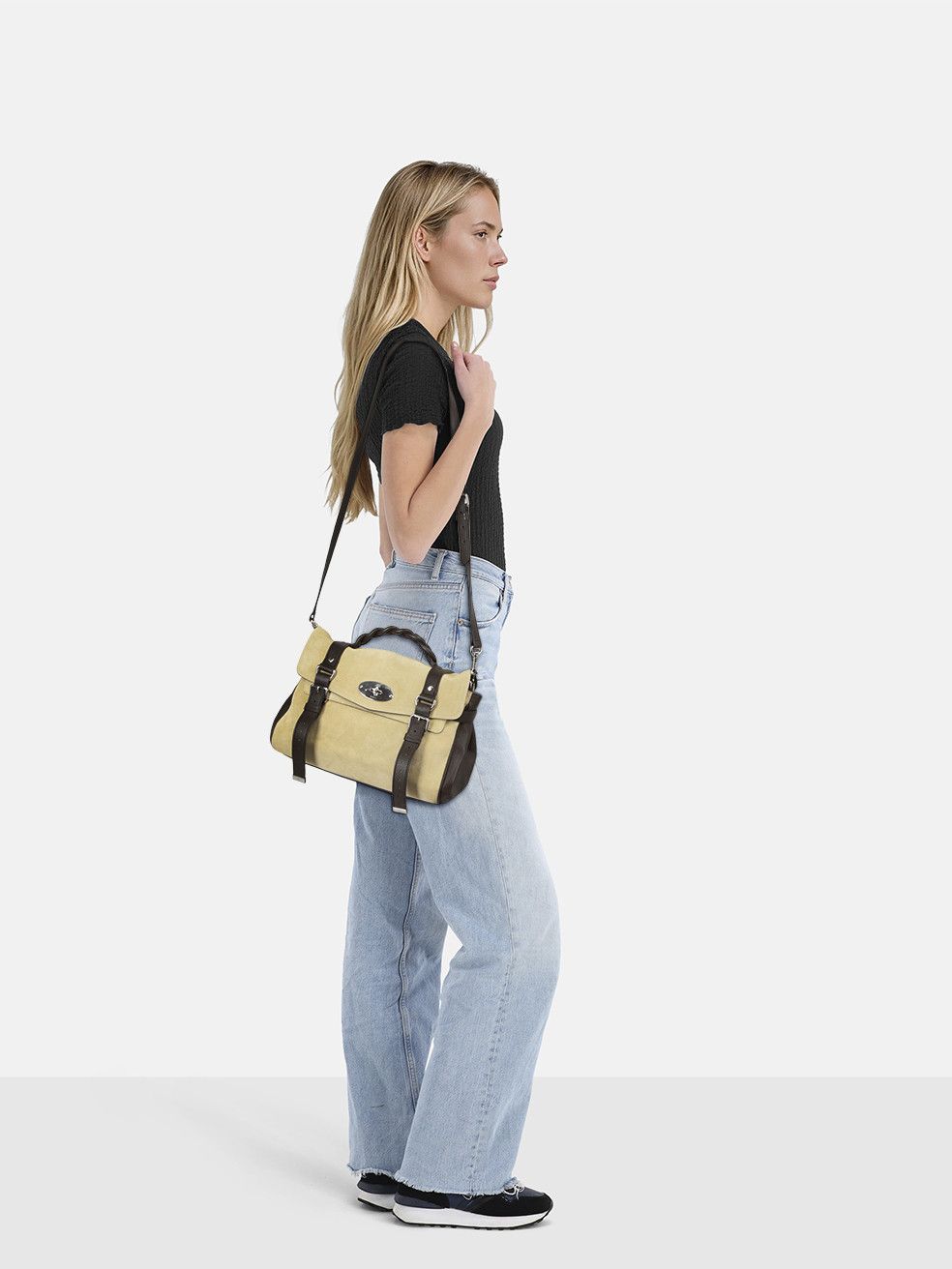 Mulberry Beige Suede Alexa Top Handle Bag Size ONE SIZE - 2 Thumbnail
