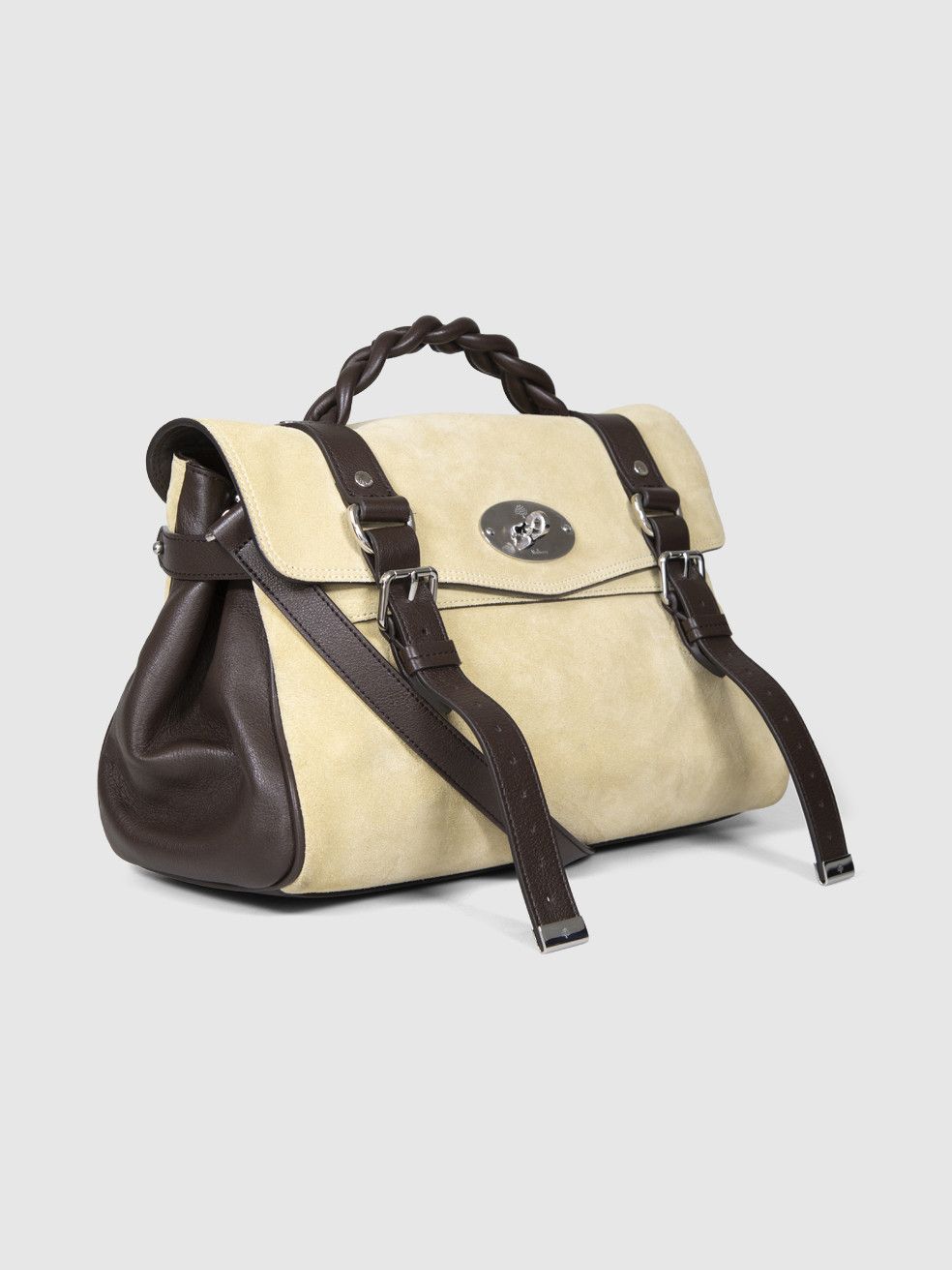 Mulberry Beige Suede Alexa Top Handle Bag Size ONE SIZE - 4 Thumbnail