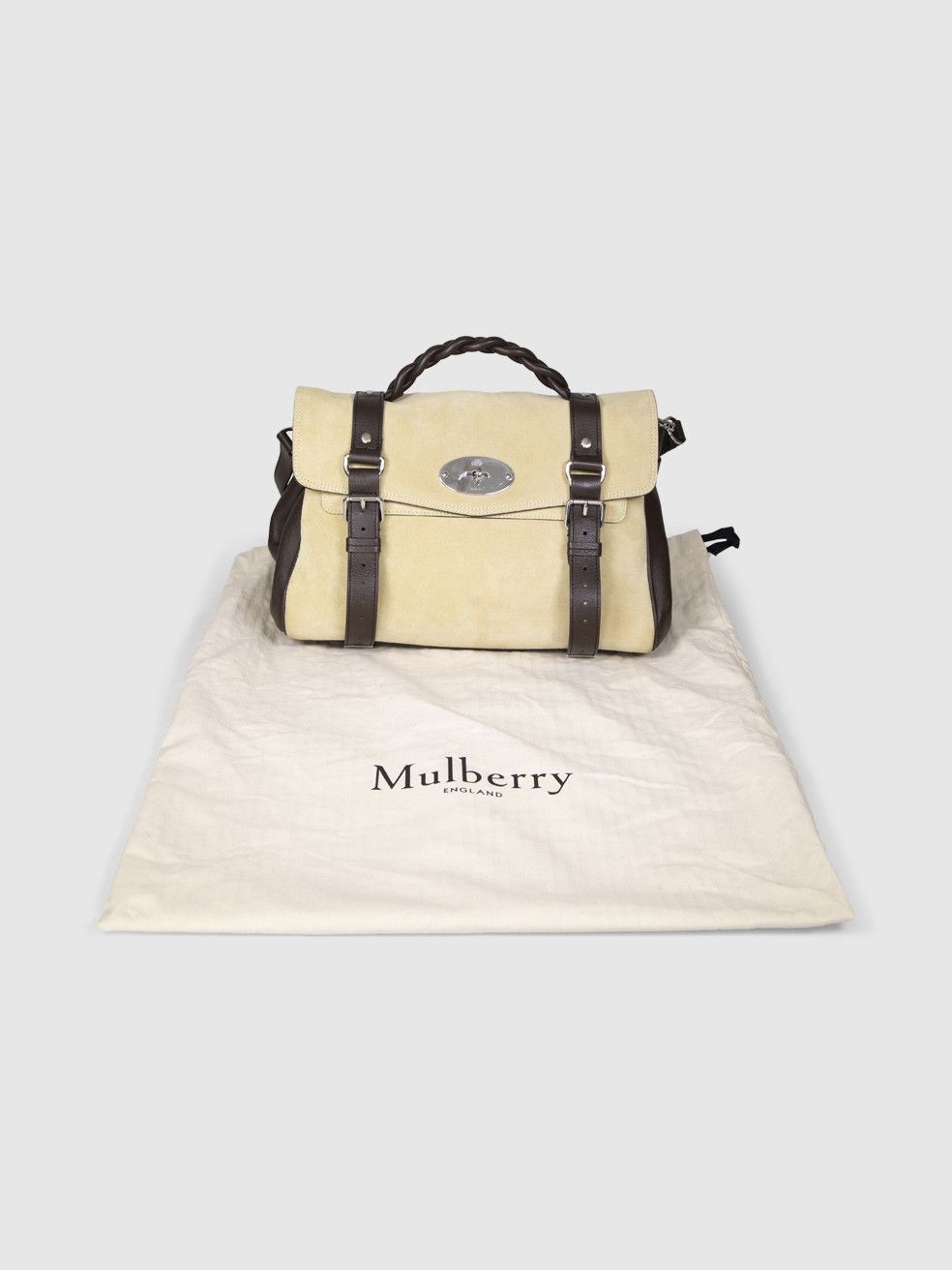 Mulberry Beige Suede Alexa Top Handle Bag Size ONE SIZE - 3 Thumbnail