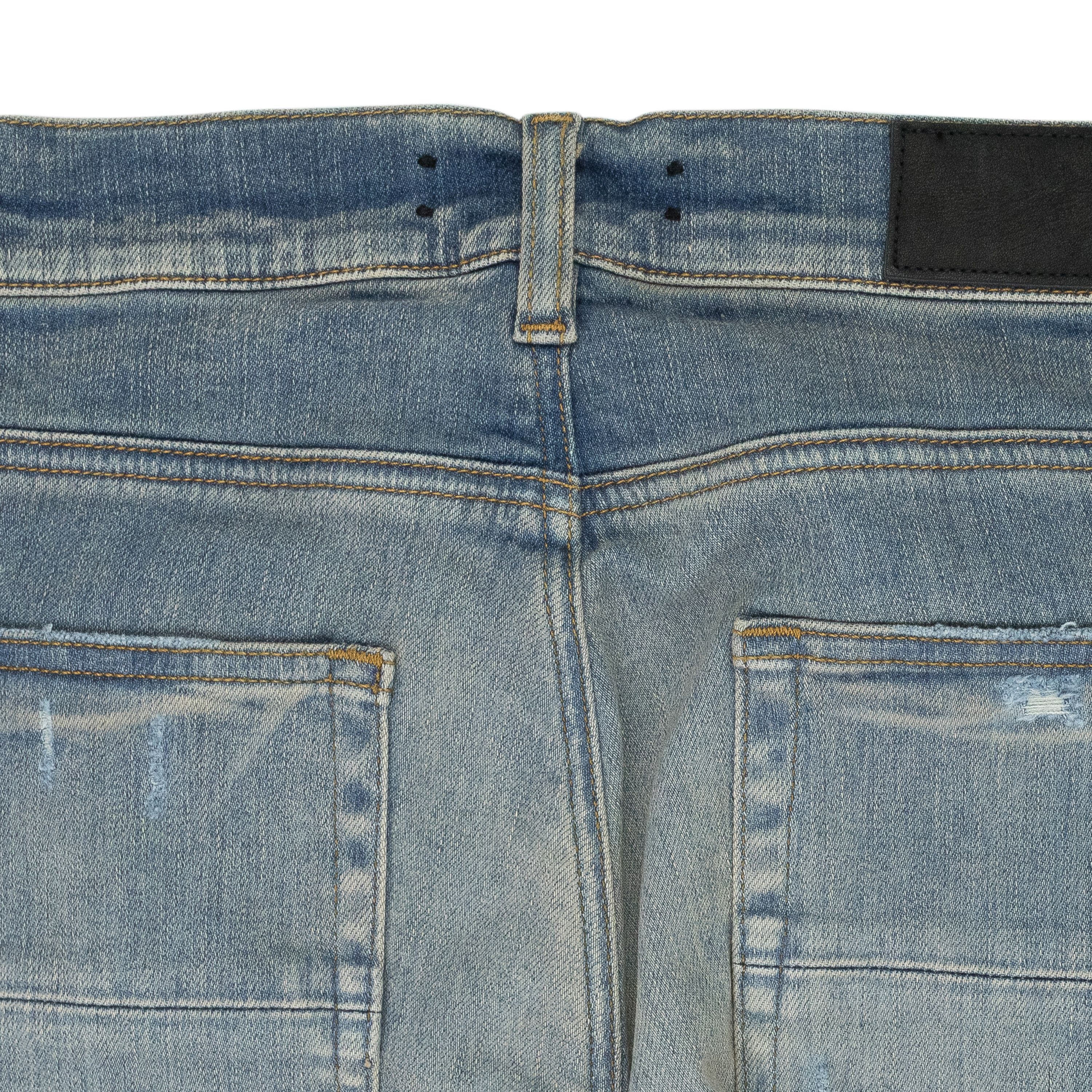 Amiri Amiri Blue Painter Skinny Jeans SIZE 36 Size US 36 / EU 52 - 4 Thumbnail