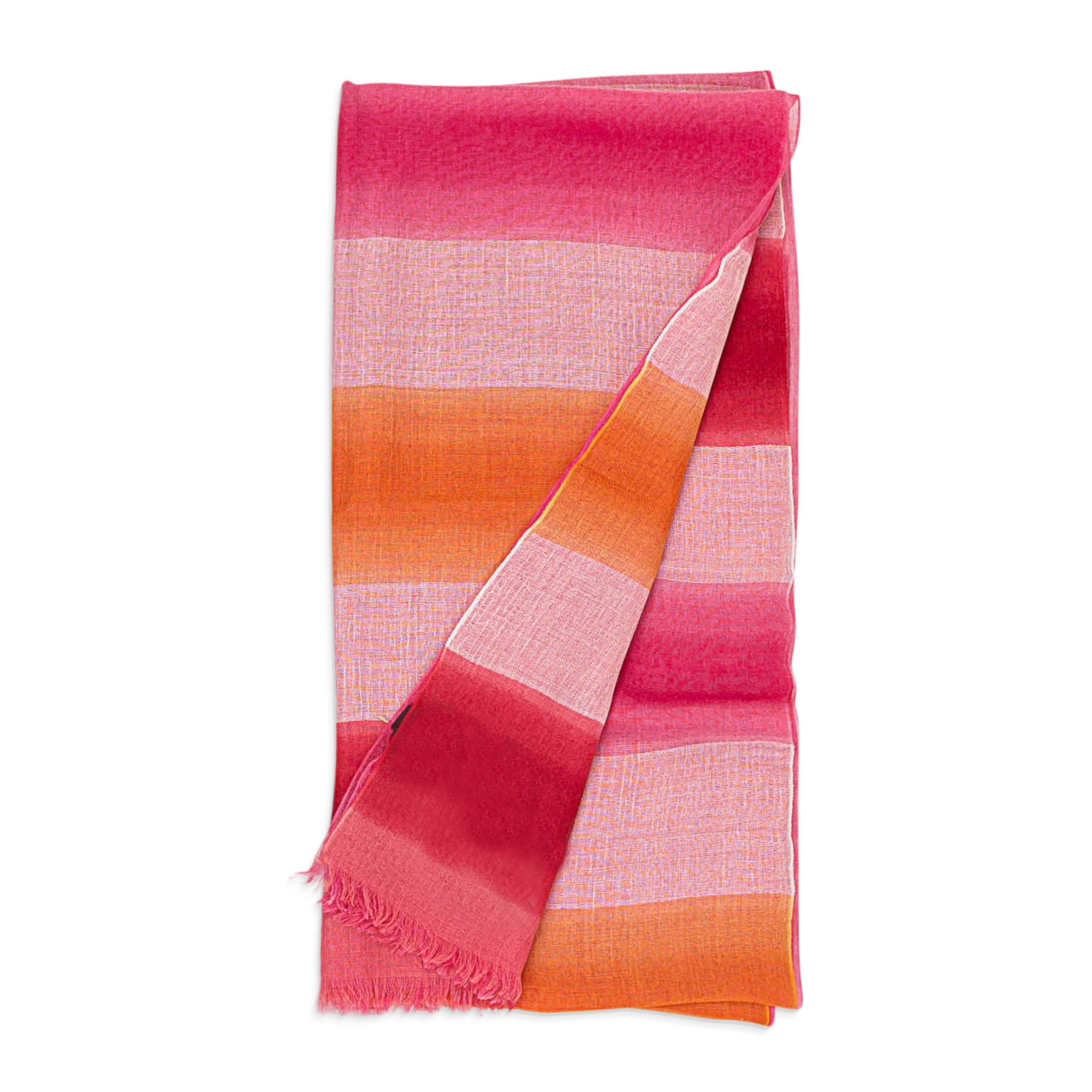 Loro Piana STRIPED MULTICOLOR SCARF SIZE OS Size ONE SIZE - 3 Thumbnail