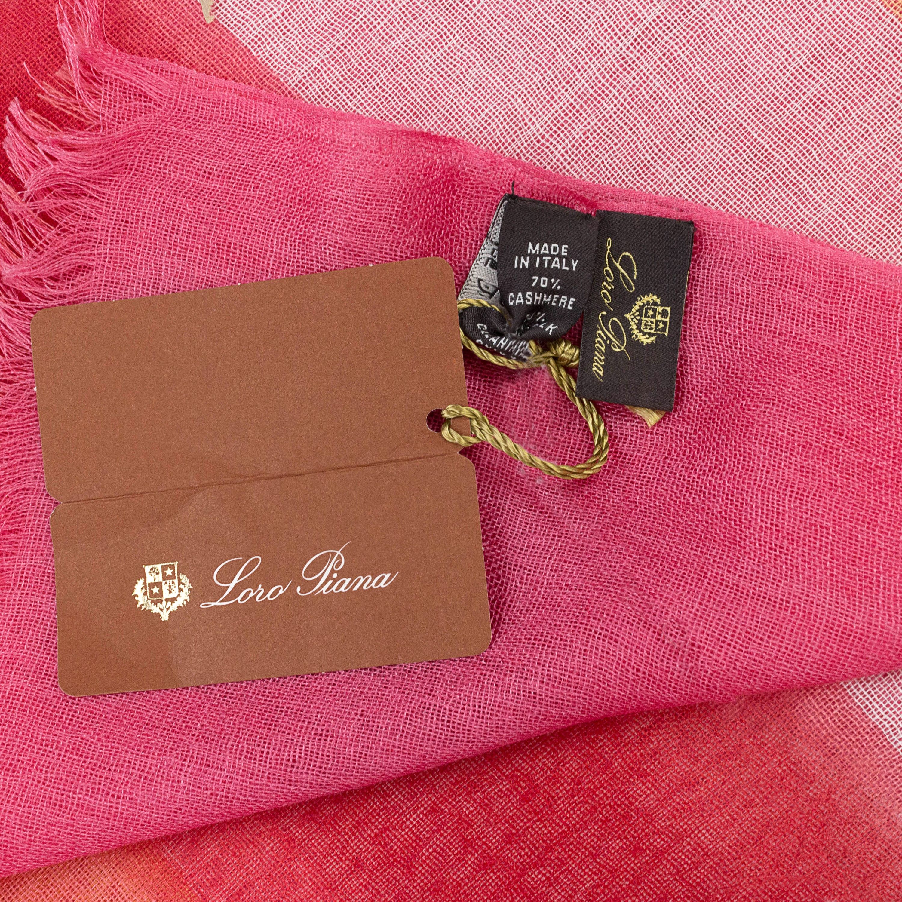 Loro Piana STRIPED MULTICOLOR SCARF SIZE OS Size ONE SIZE - 4 Thumbnail