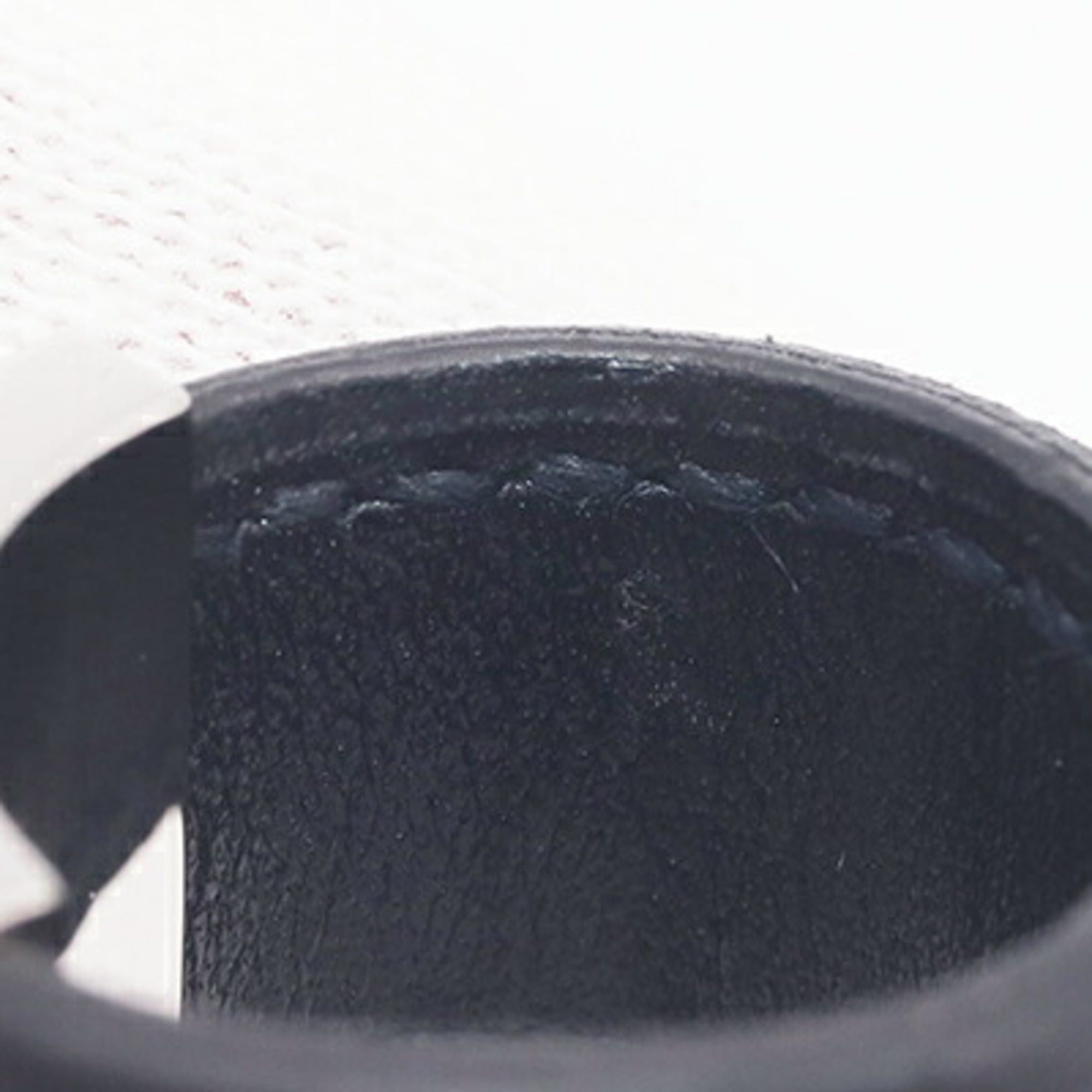 Hermes Hermes Ring, Roulie Black Silver Leather Metal Women's HERMES Size ONE SIZE - 4 Thumbnail