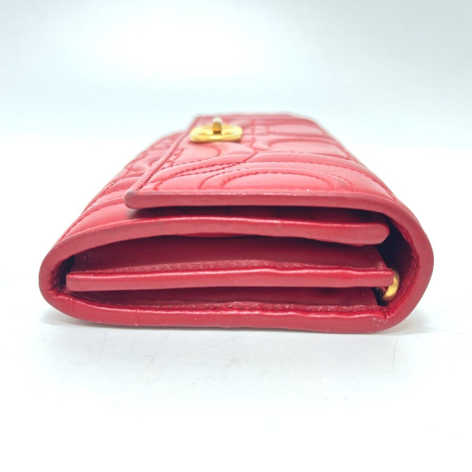 Salvatore Ferragamo Salvatore Ferragamo logo Gancini wallet with pass case, long wallet, leather, men's and women's, red. Size ONE SIZE - 3 Thumbnail