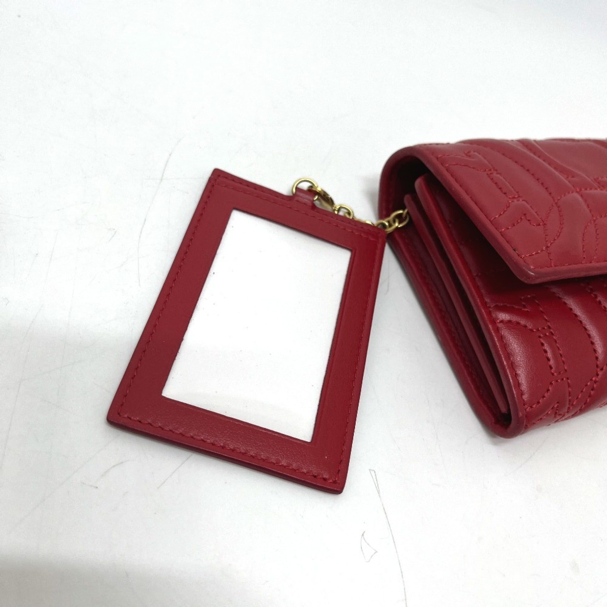 Salvatore Ferragamo Salvatore Ferragamo logo Gancini wallet with pass case, long wallet, leather, men's and women's, red. Size ONE SIZE - 11 Thumbnail
