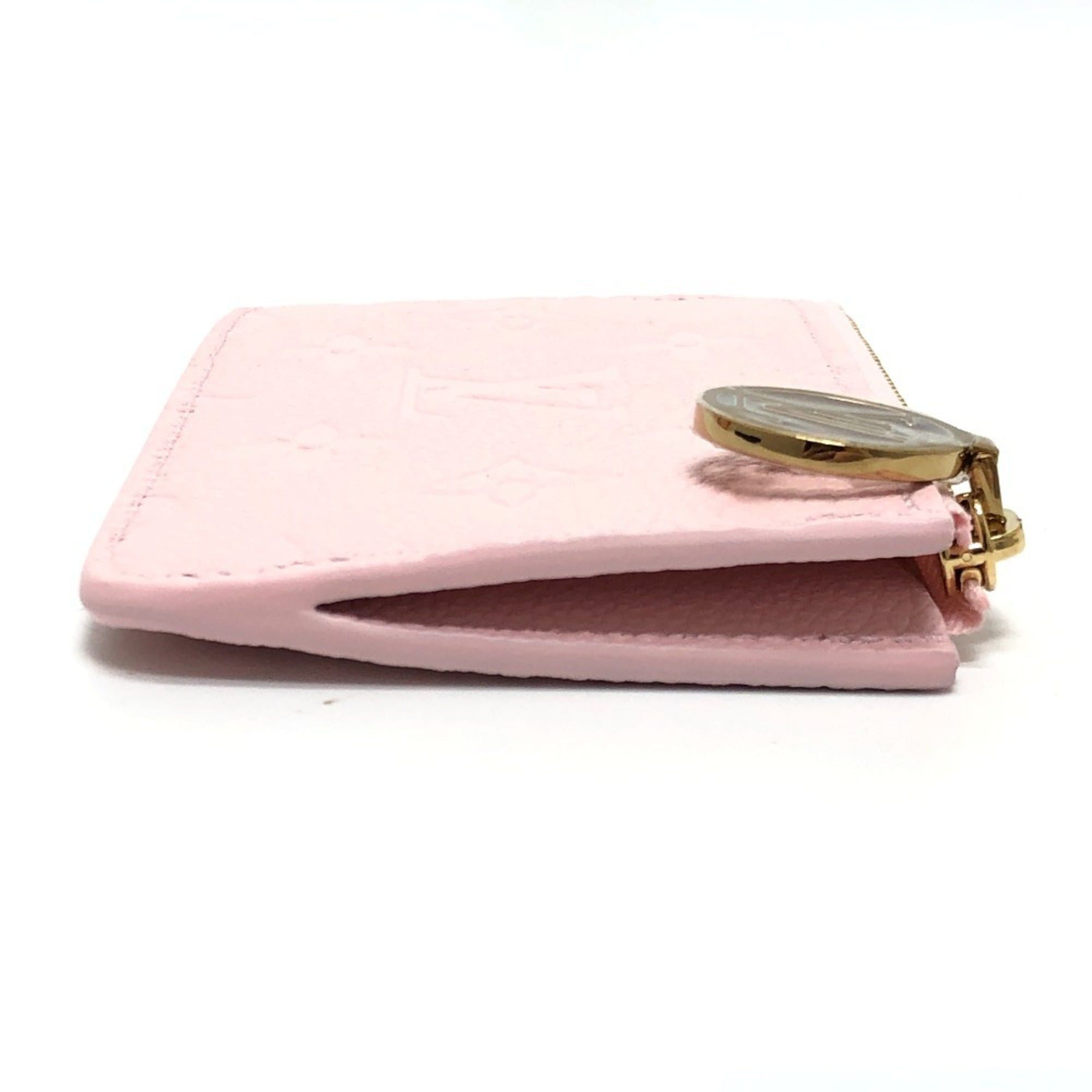 Louis Vuitton LOUIS VUITTON M28974 Business Card Holder/Card Case Porte Cartes Romy Coin Purse Monogram Empreinte Leather Women's Confetti Pink Size ONE SIZE - 3 Thumbnail