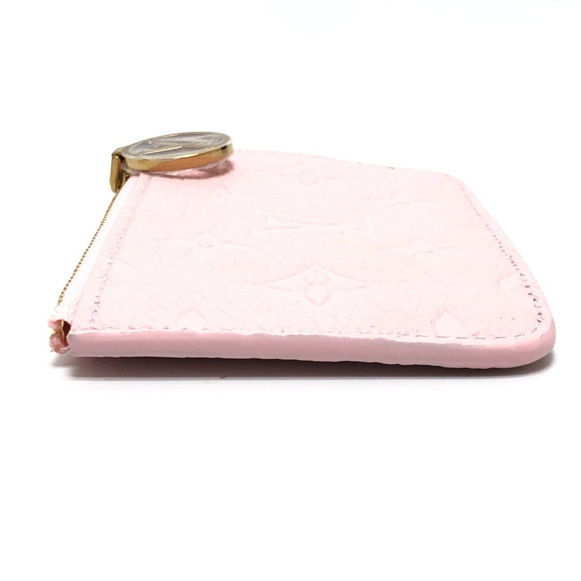 Louis Vuitton LOUIS VUITTON M28974 Business Card Holder/Card Case Porte Cartes Romy Coin Purse Monogram Empreinte Leather Women's Confetti Pink Size ONE SIZE - 4 Thumbnail