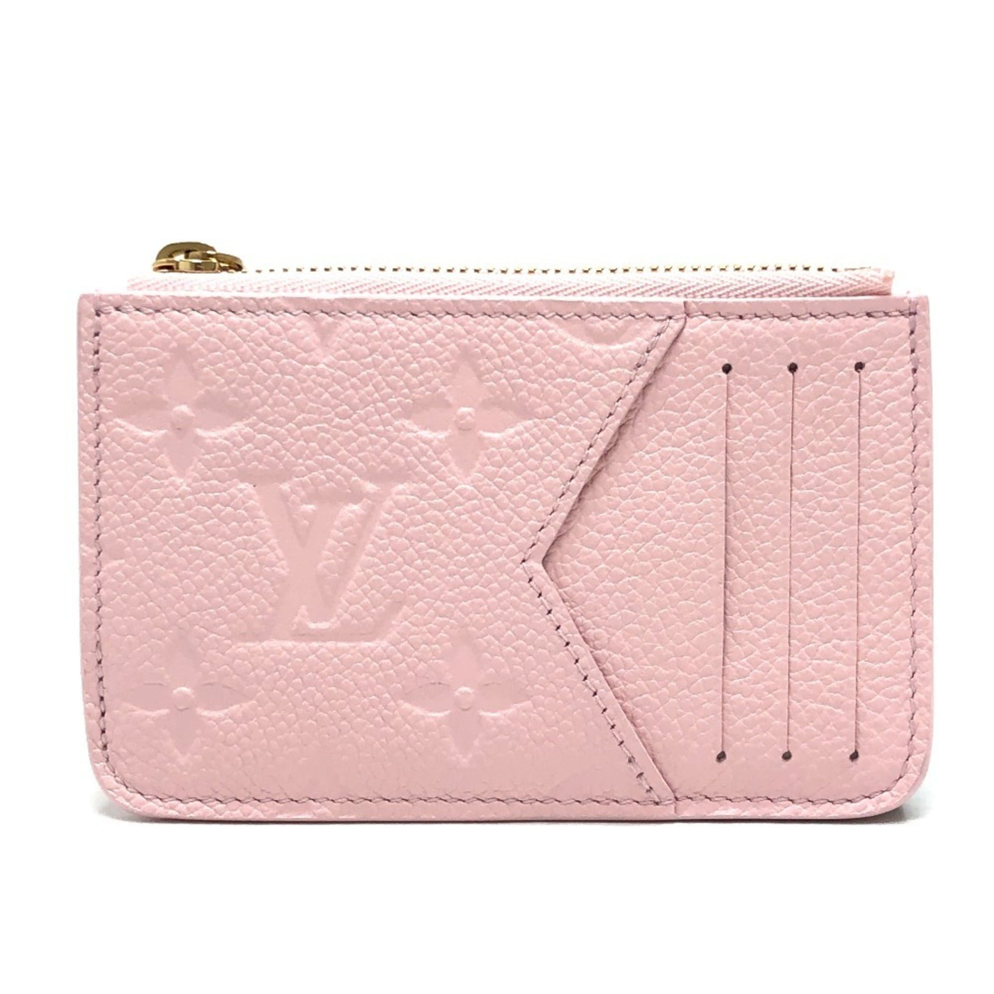 Louis Vuitton LOUIS VUITTON M28974 Business Card Holder/Card Case Porte Cartes Romy Coin Purse Monogram Empreinte Leather Women's Confetti Pink Size ONE SIZE - 2 Thumbnail