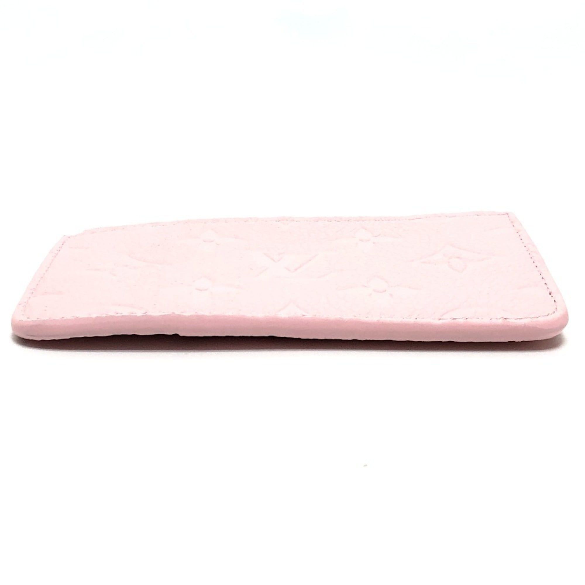 Louis Vuitton LOUIS VUITTON M28974 Business Card Holder/Card Case Porte Cartes Romy Coin Purse Monogram Empreinte Leather Women's Confetti Pink Size ONE SIZE - 6 Thumbnail