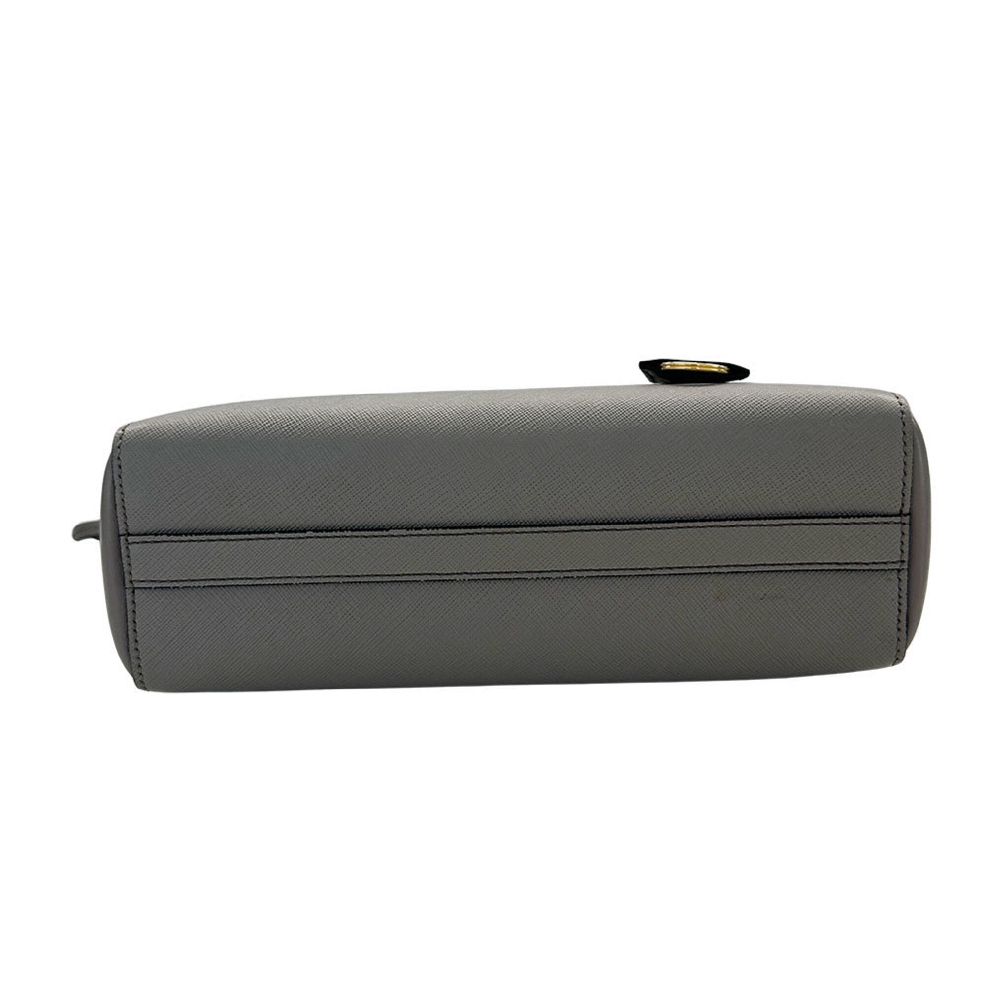 Prada Prada handbag for women, brand name, handbag/shoulder bag, 2-way, Saffiano leather, gray, 1BA113, can be carried by hand or on the shoulder. Size ONE SIZE - 3 Thumbnail