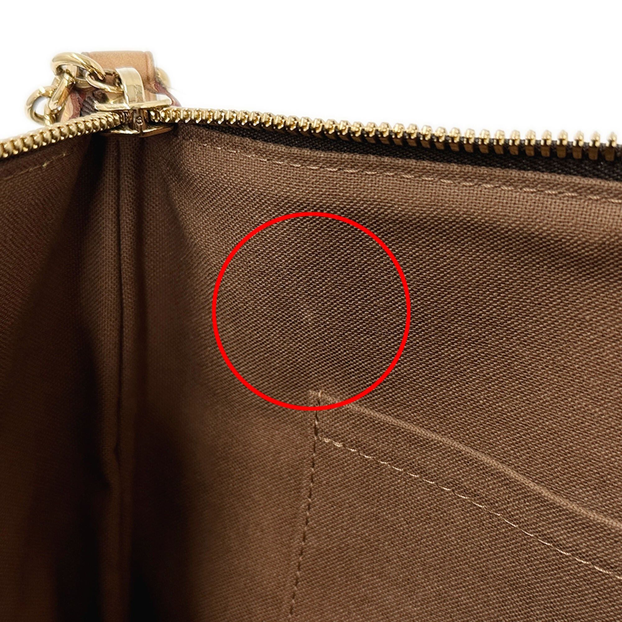 Louis Vuitton Louis Vuitton handbag, Monogram, women's, brand, handbag/shoulder bag, 2-way, Palermo PM M40145, brown Size ONE SIZE - 7 Thumbnail
