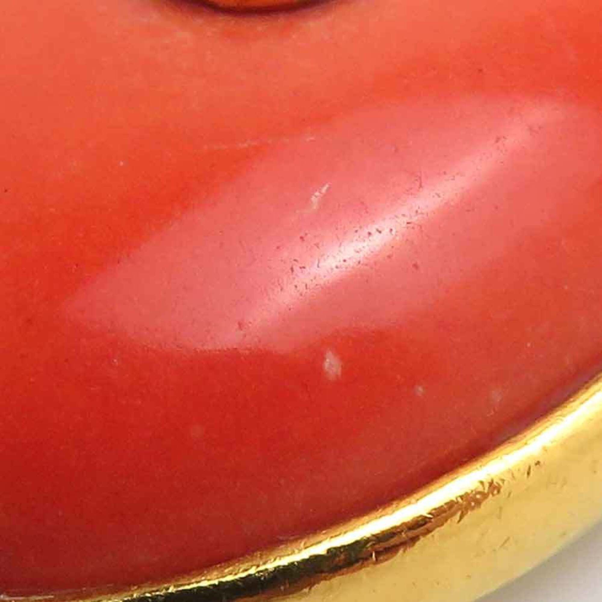 Chanel Chanel earrings, Coco Mark design, metal, stone, gold, orange, women's, e61854a Size ONE SIZE - 12 Thumbnail