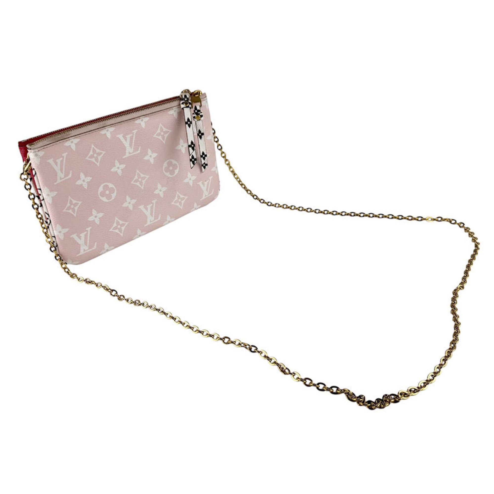 Louis Vuitton Louis Vuitton Shoulder Bag Monogram Giant Pochette Double Zip Red Pink Women's M67561 z9618 Size ONE SIZE - 11 Thumbnail