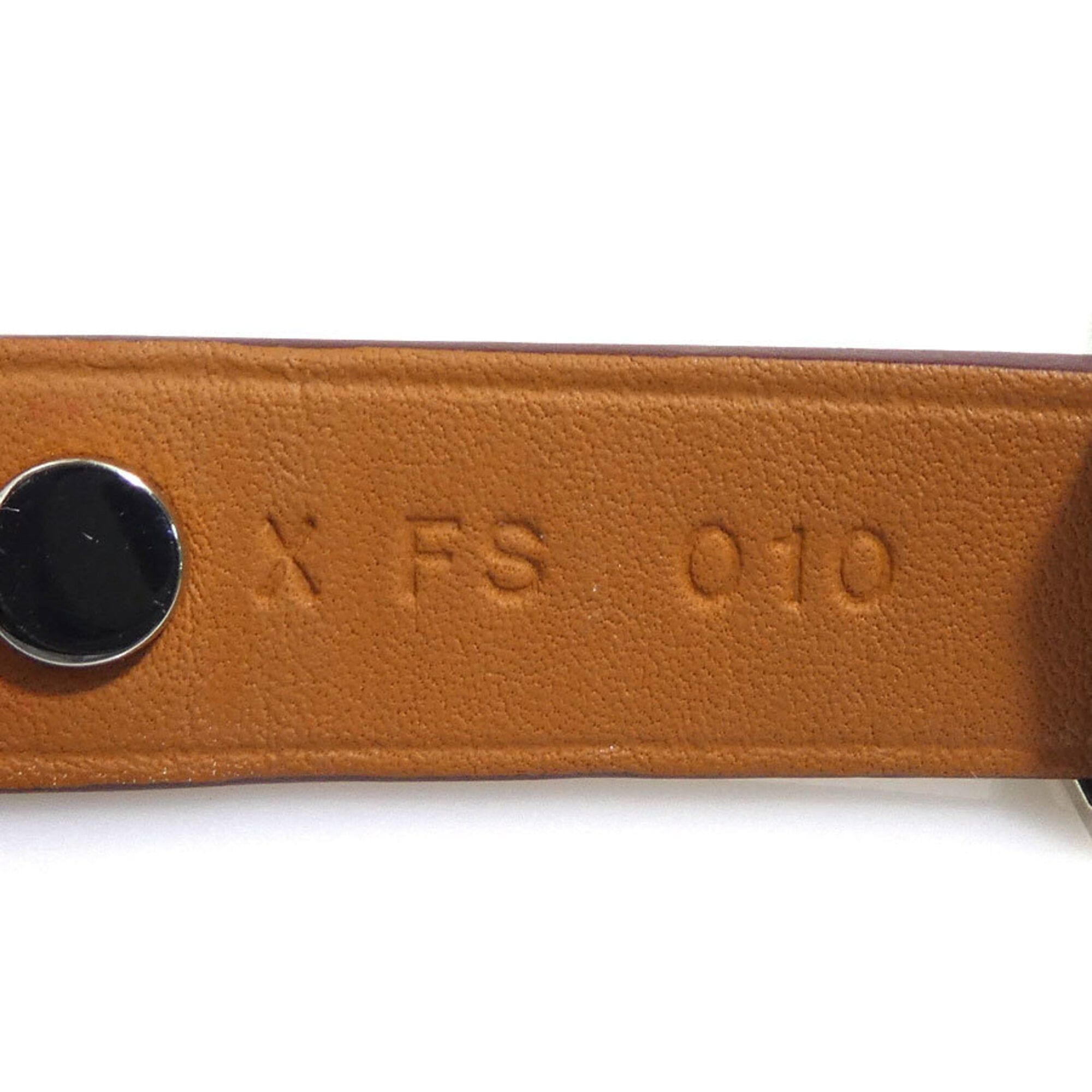 Hermes Hermes Bracelet Mini Dog Crew Carre Leather Metal Brown Silver Gold Women's e61857a Size ONE SIZE - 9 Thumbnail