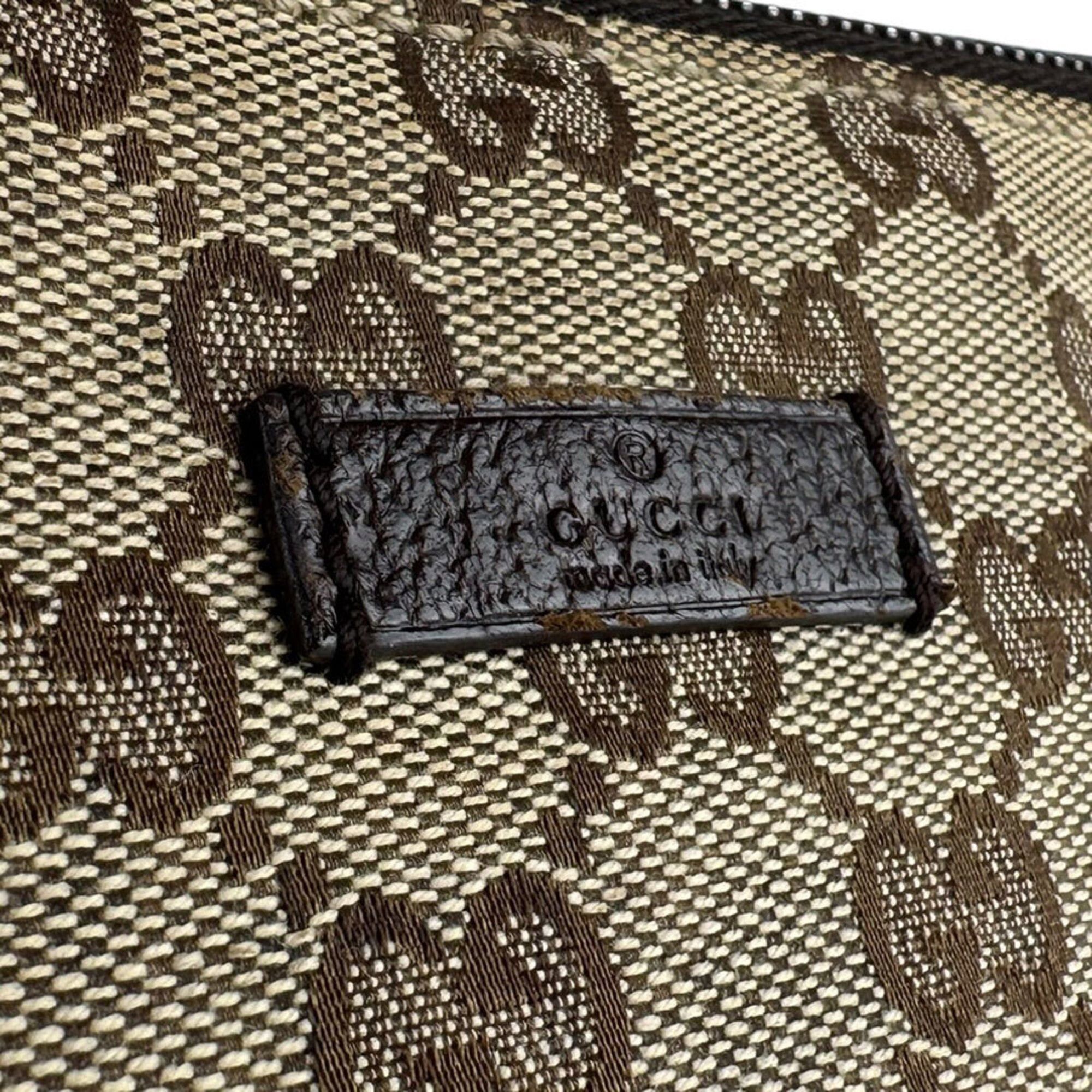Gucci Gucci Shoulder Bag GG Canvas Leather Brown Men's Women's 114273 z9616 Size ONE SIZE - 11 Thumbnail