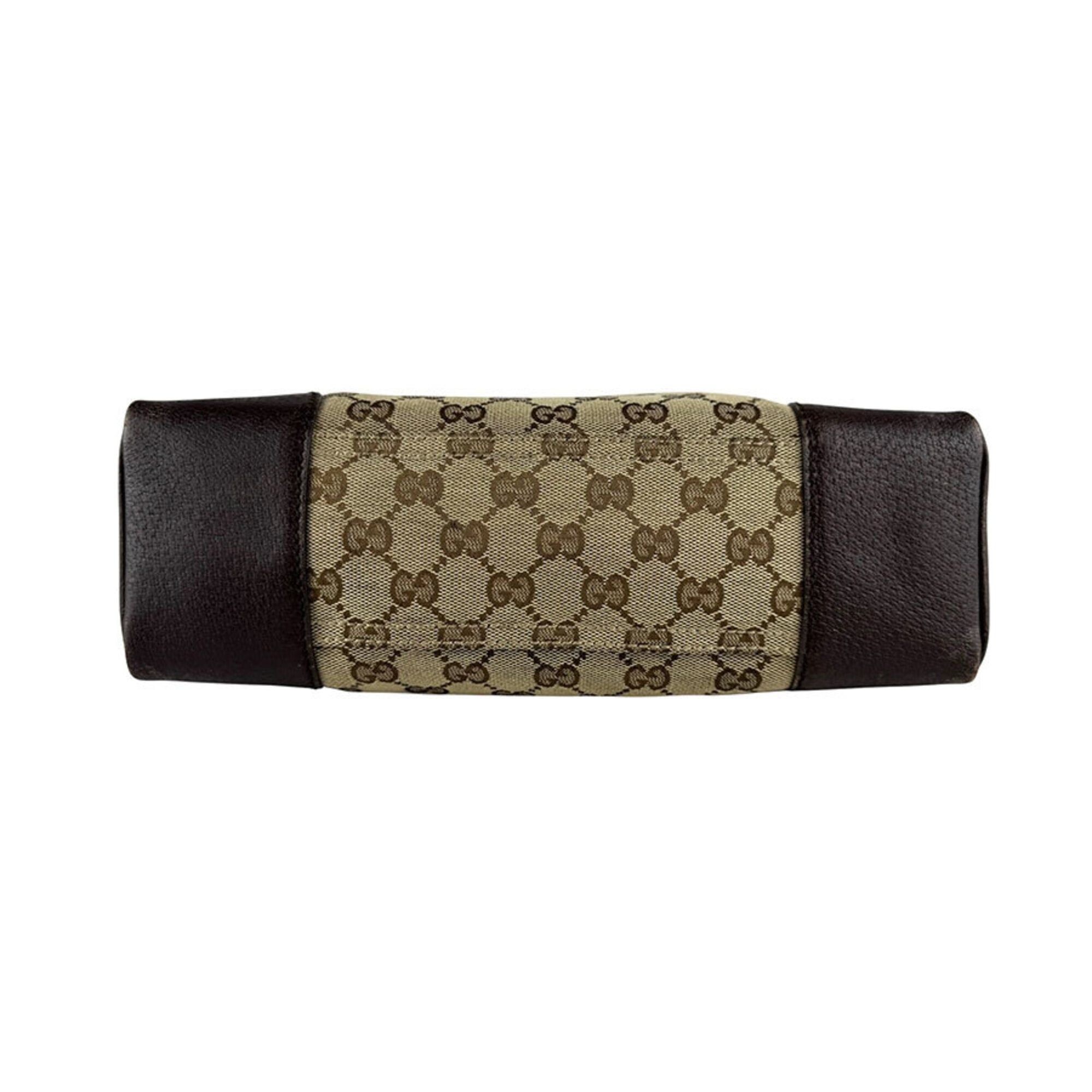 Gucci Gucci Shoulder Bag GG Canvas Leather Brown Men's Women's 114273 z9616 Size ONE SIZE - 4 Thumbnail