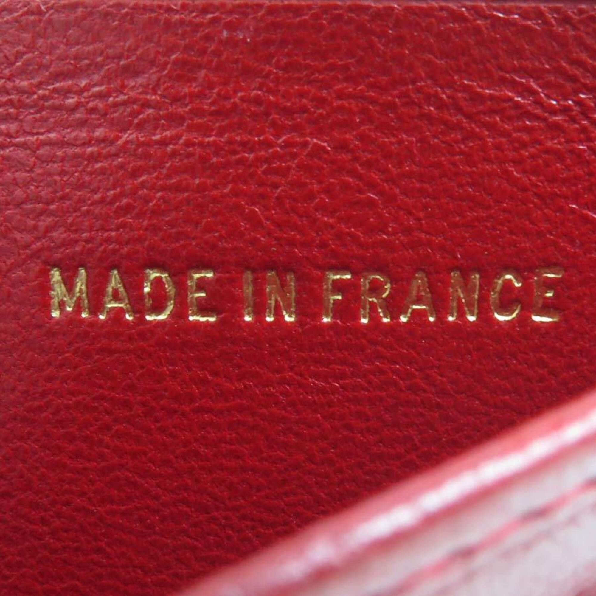 Chanel Chanel Billfold Bicolore Leather Red Men's e61862a Size ONE SIZE - 7 Thumbnail