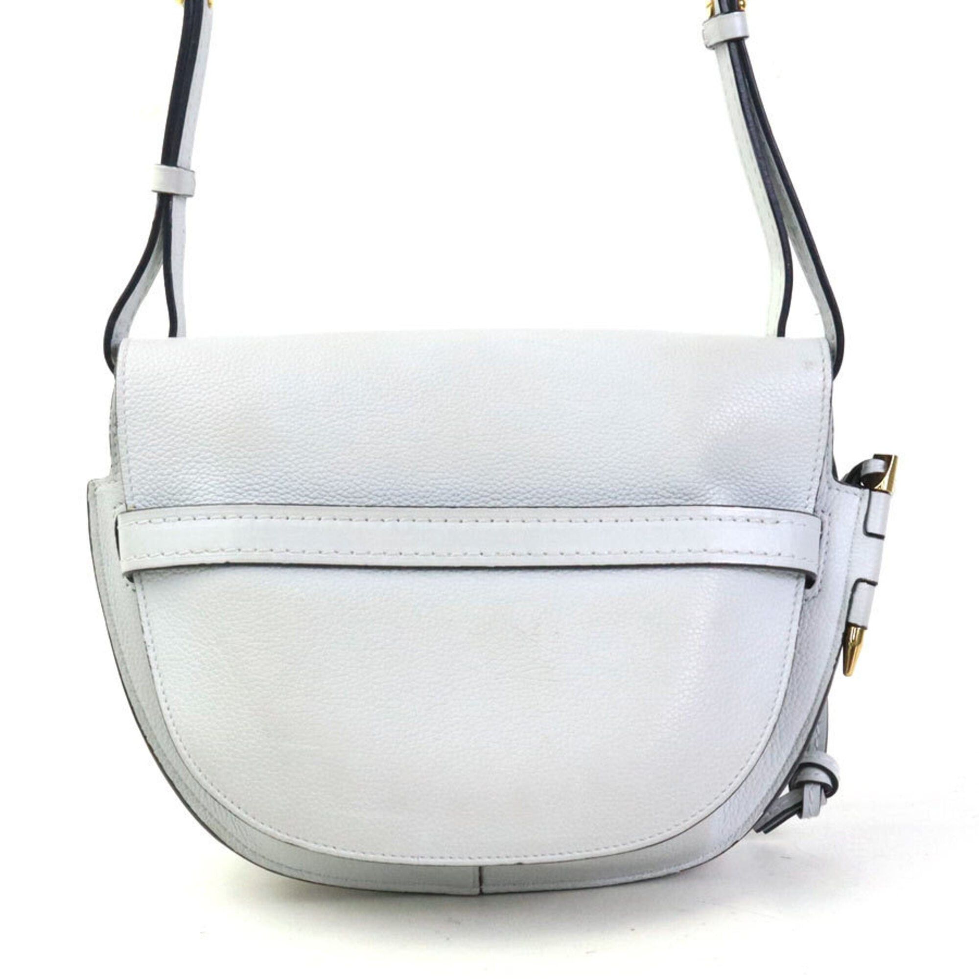 Loewe Loewe Gate Bag Small Crossbody Shoulder Bag, Leather, Light Blue Gold, Women's, e61844a Size ONE SIZE - 3 Thumbnail