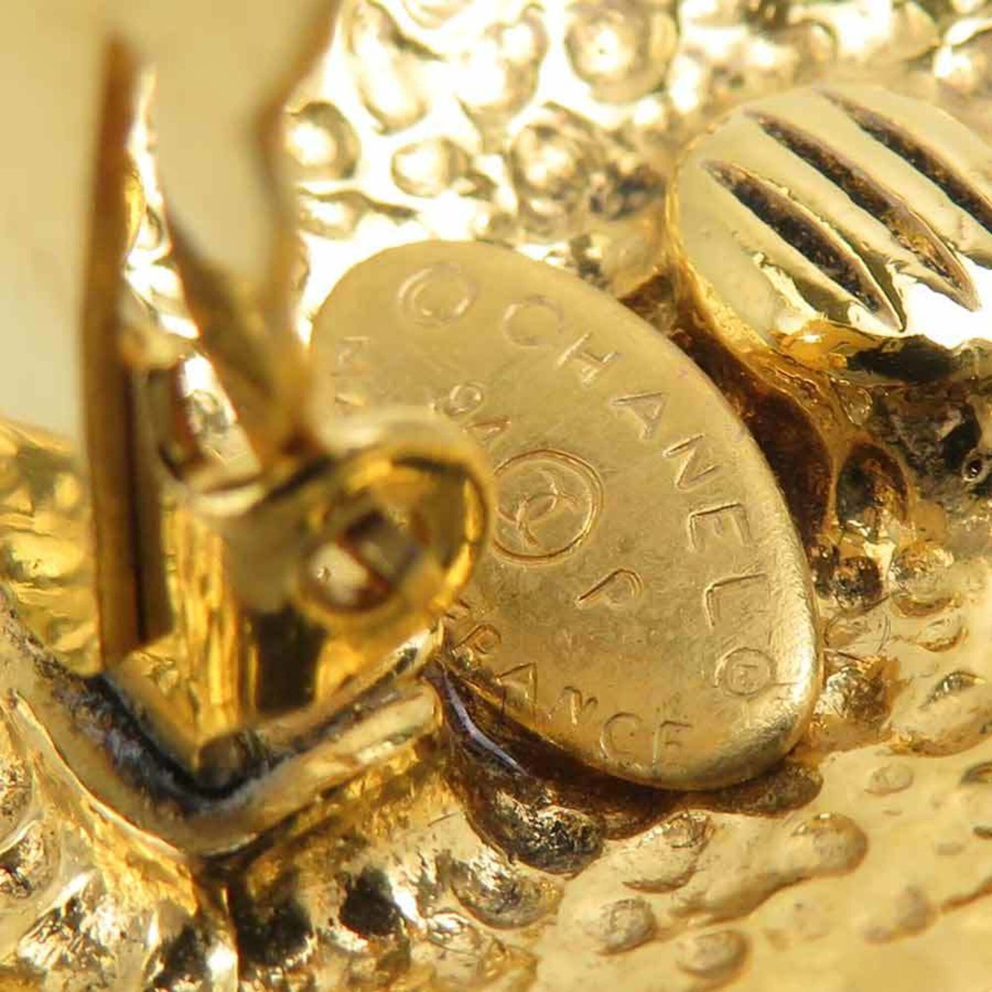 Chanel Chanel earrings, Coco Mark design, metal, gold, women's, e61853a Size ONE SIZE - 13 Thumbnail