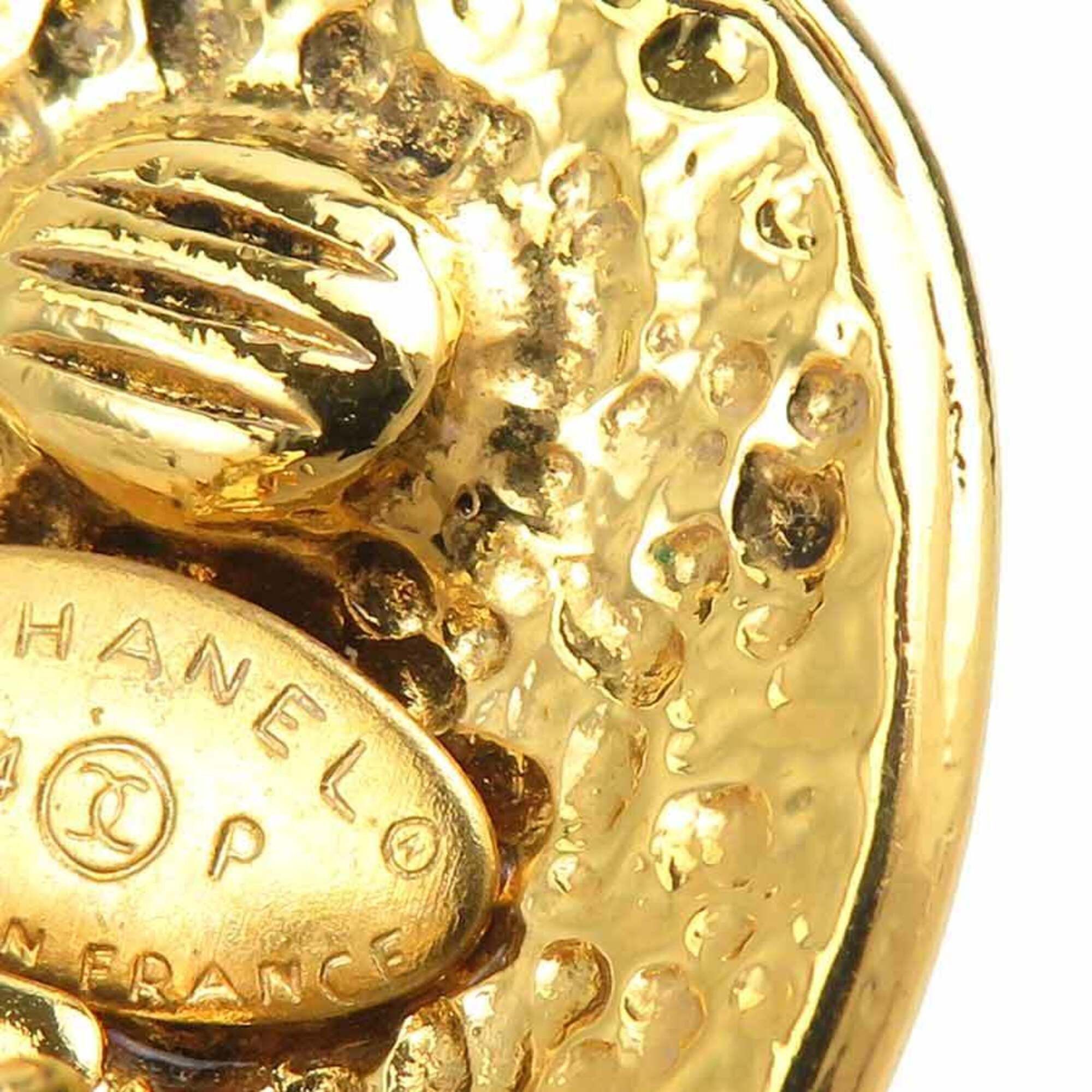 Chanel Chanel earrings, Coco Mark design, metal, gold, women's, e61853a Size ONE SIZE - 12 Thumbnail