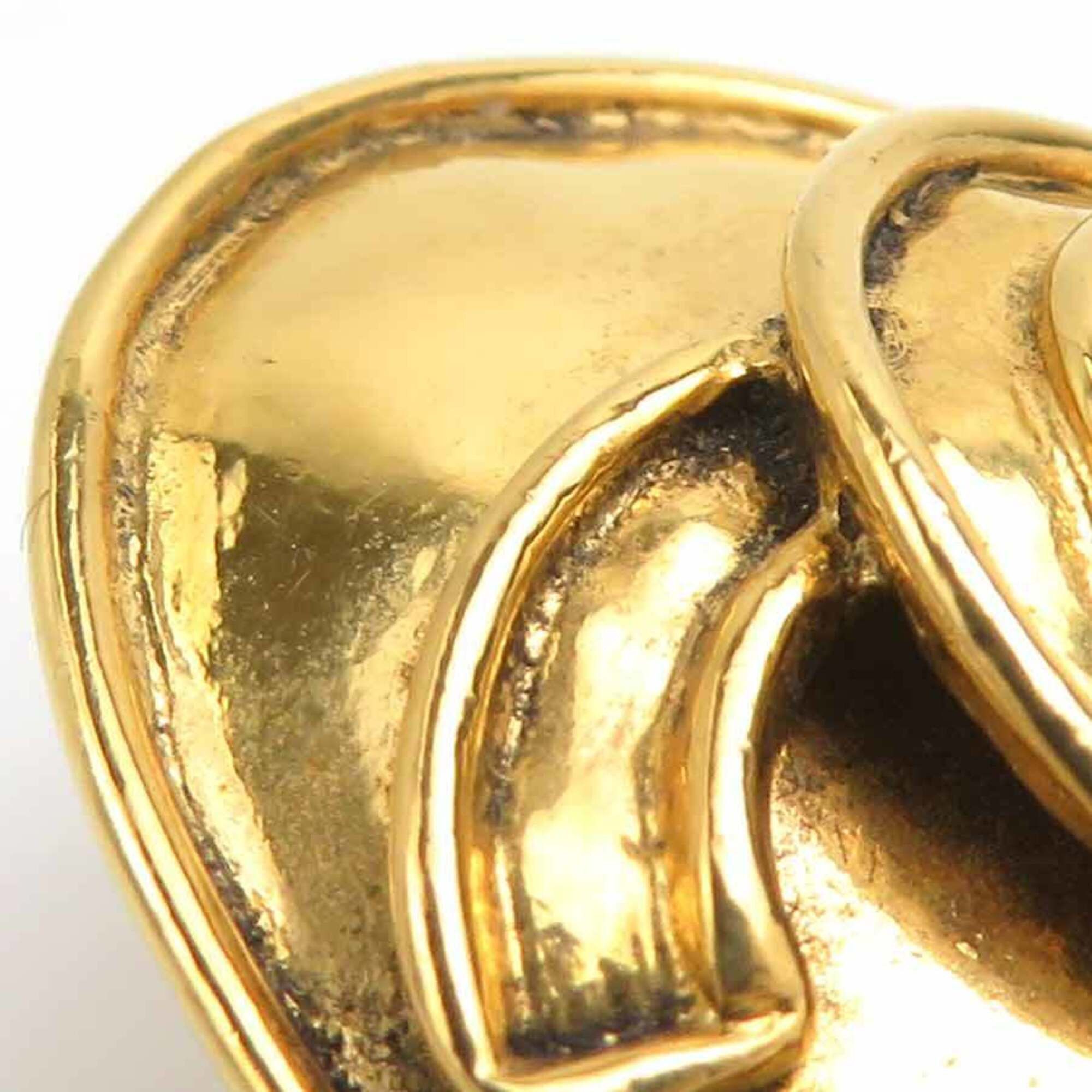 Chanel Chanel earrings, Coco Mark design, metal, gold, women's, e61853a Size ONE SIZE - 10 Thumbnail