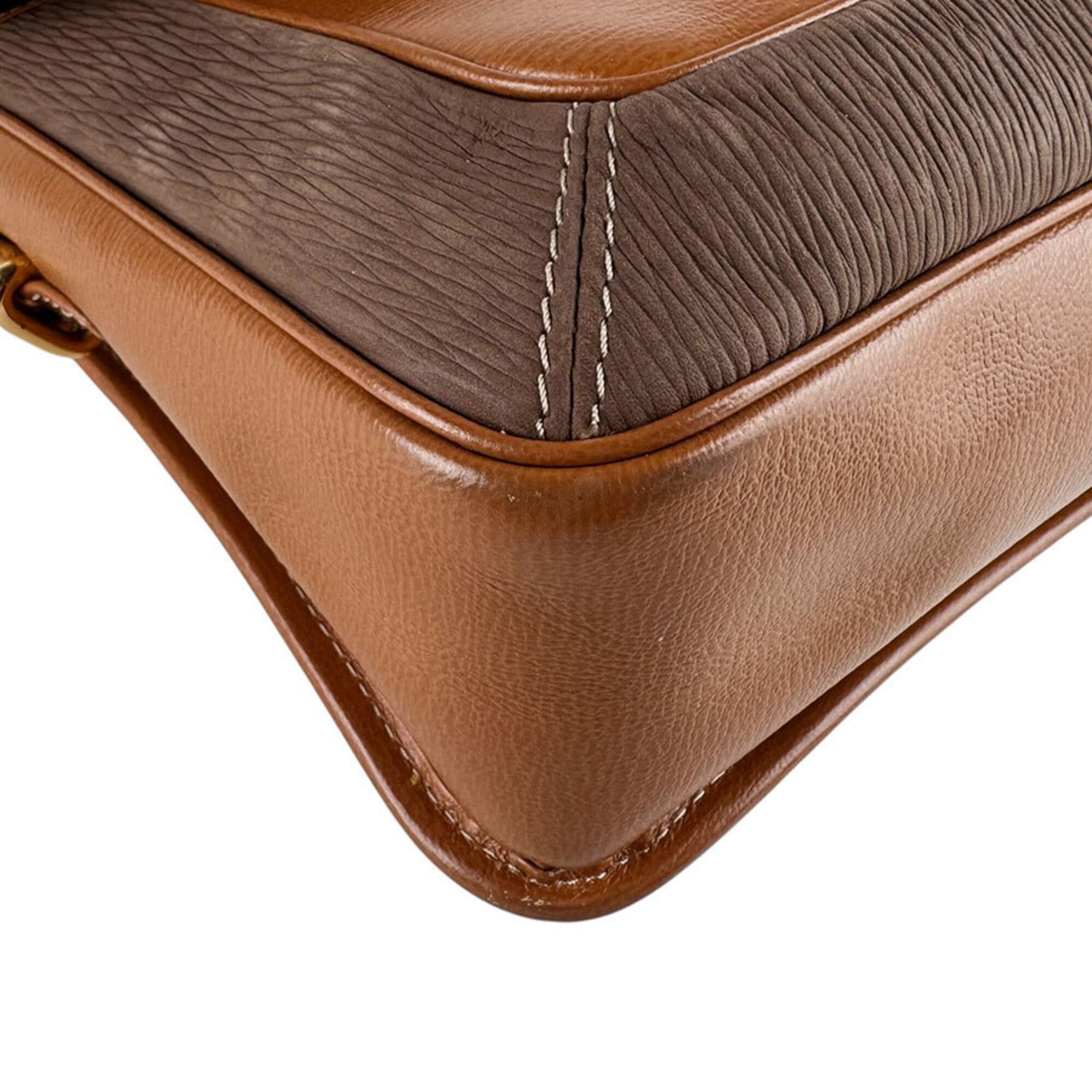 Loewe Loewe Shoulder Bag Leather Brown Women's z9615 Size ONE SIZE - 8 Thumbnail