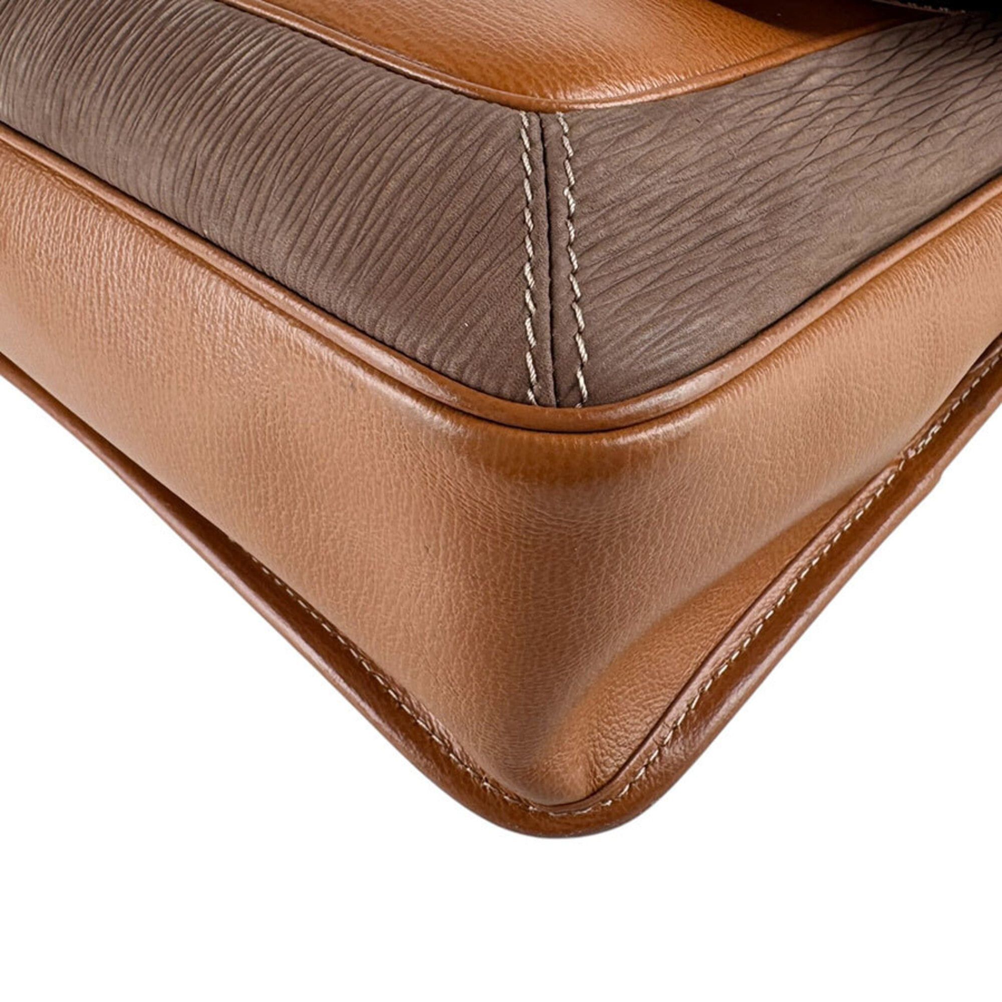 Loewe Loewe Shoulder Bag Leather Brown Women's z9615 Size ONE SIZE - 9 Thumbnail