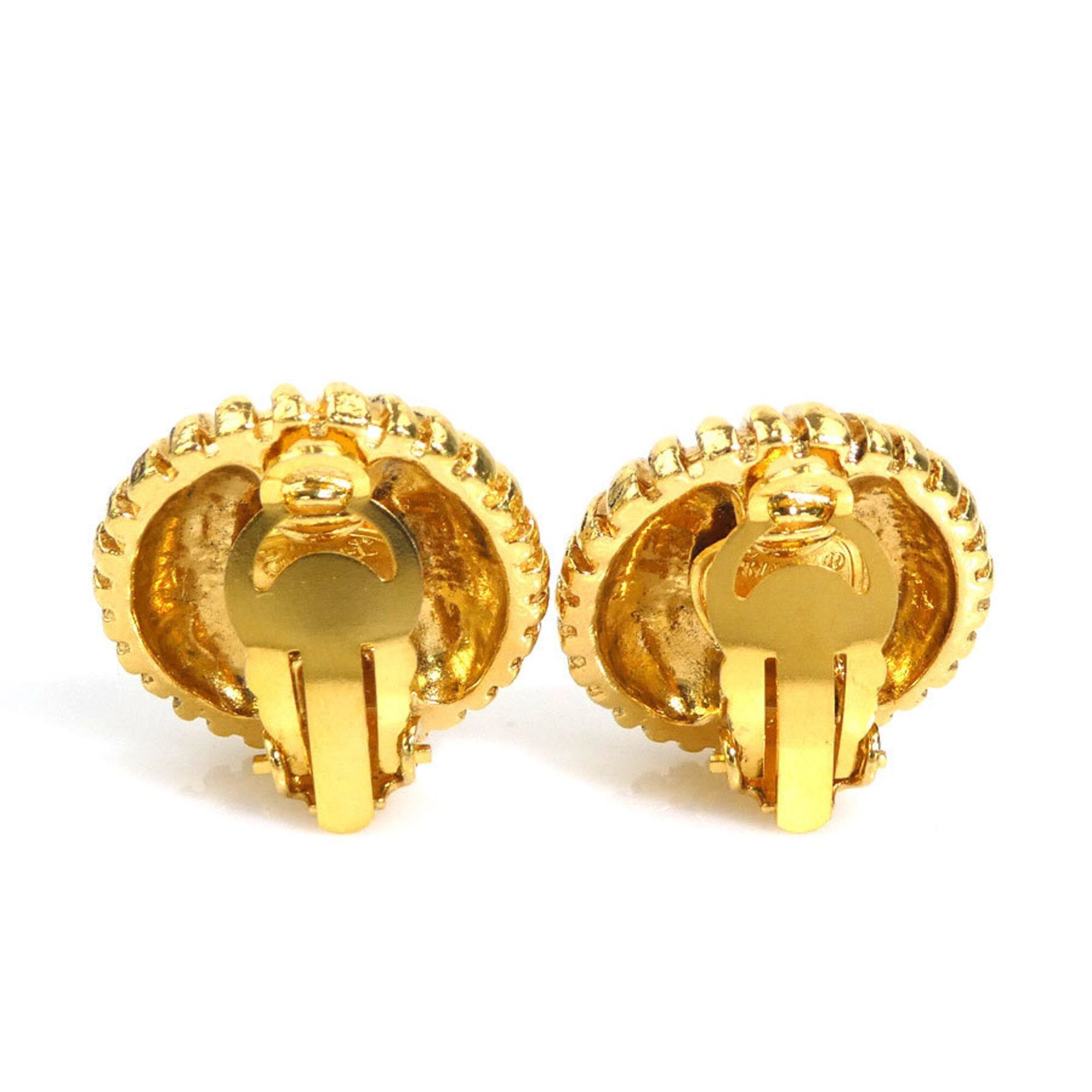 Chanel Chanel earrings, Coco Mark design, metal, gold, women's, e61873a Size ONE SIZE - 5 Thumbnail