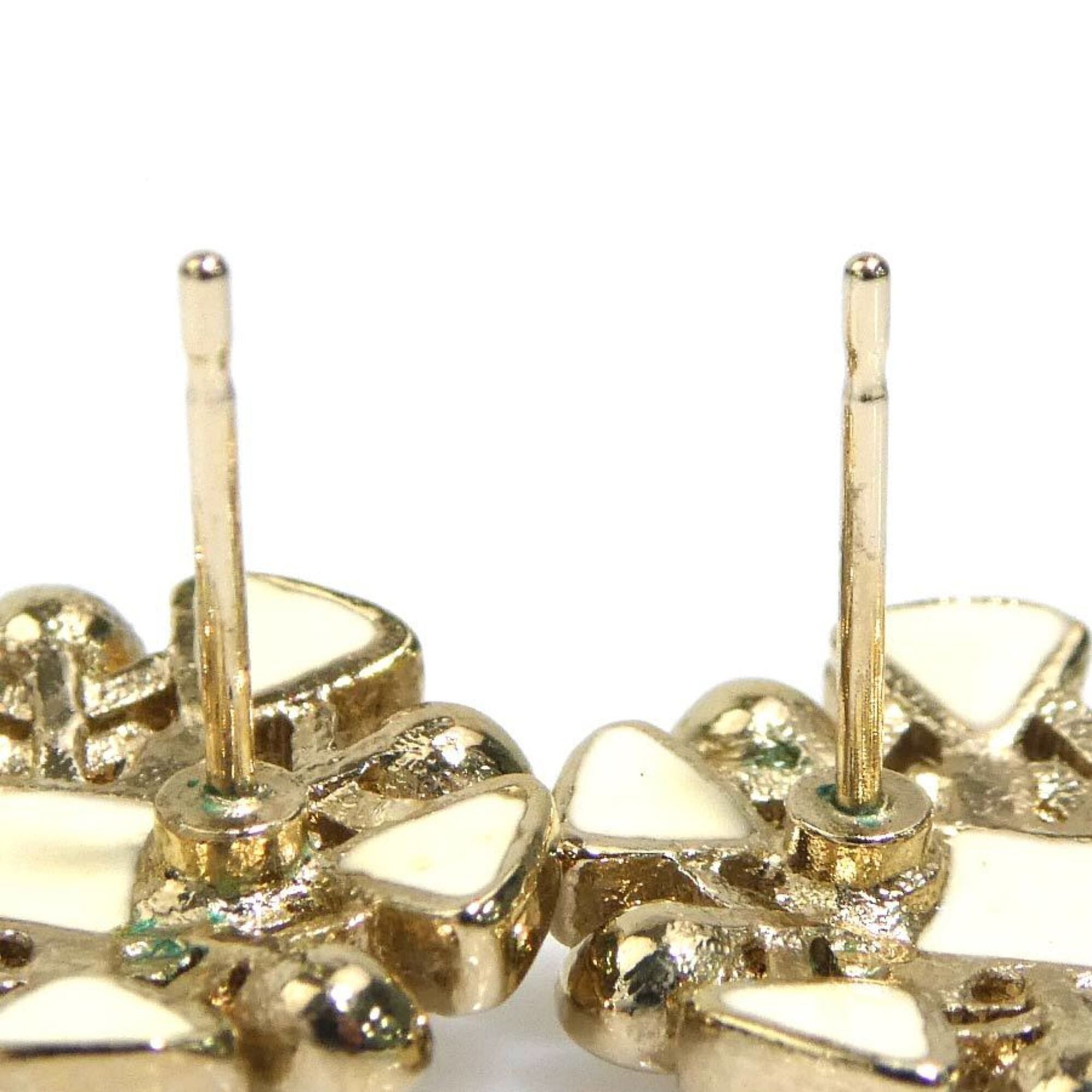 Chanel Chanel earrings, metal, faux pearl, resin, gold, women's, h32194a Size ONE SIZE - 7 Thumbnail