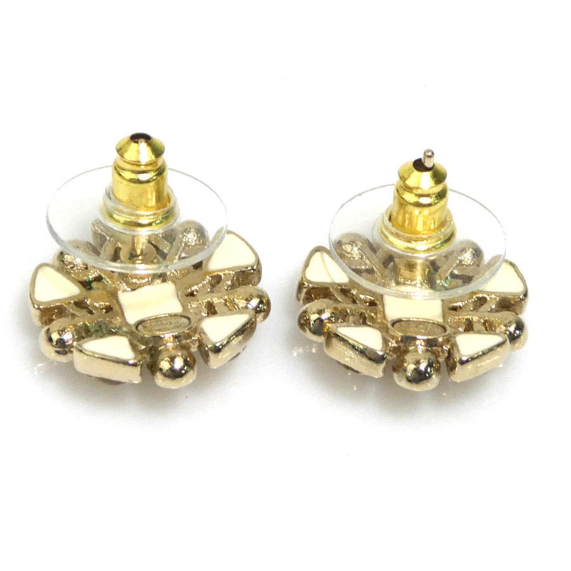 Chanel Chanel earrings, metal, faux pearl, resin, gold, women's, h32194a Size ONE SIZE - 5 Thumbnail