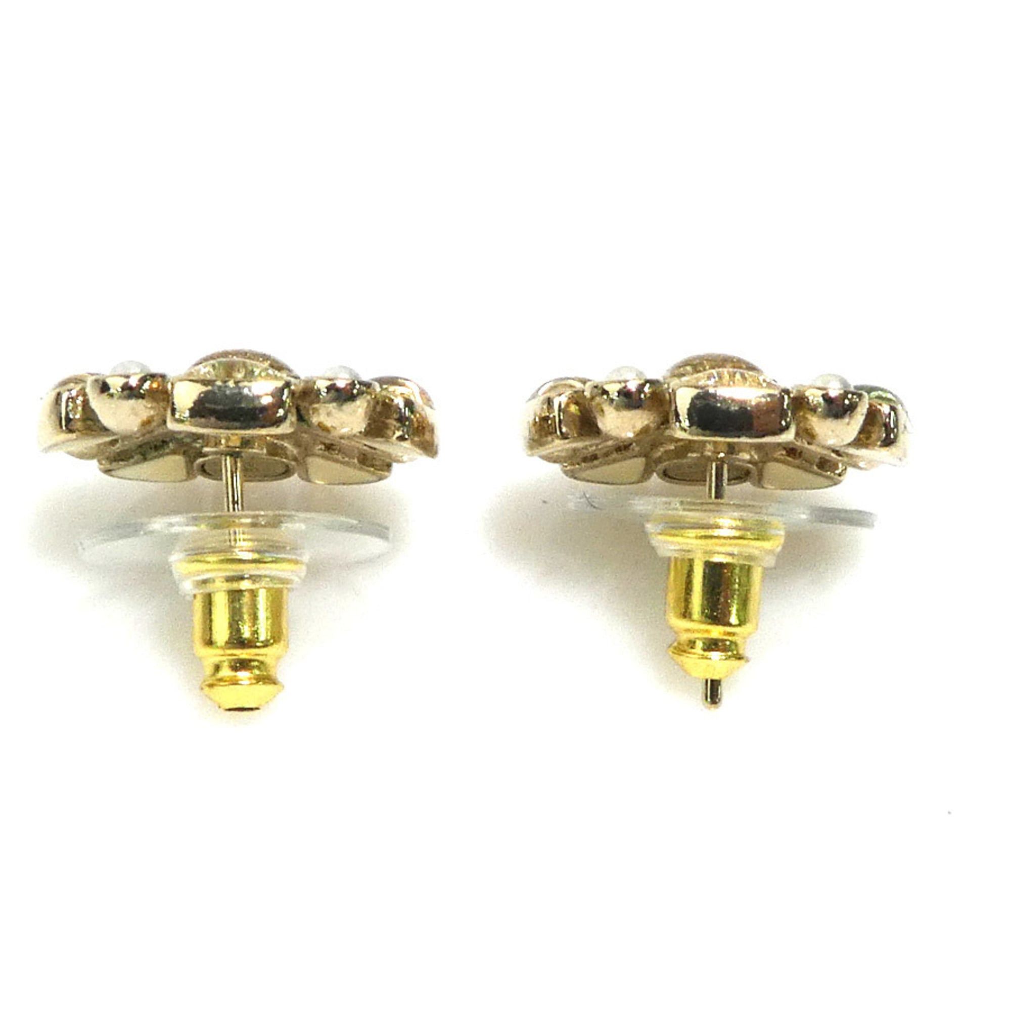 Chanel Chanel earrings, metal, faux pearl, resin, gold, women's, h32194a Size ONE SIZE - 4 Thumbnail