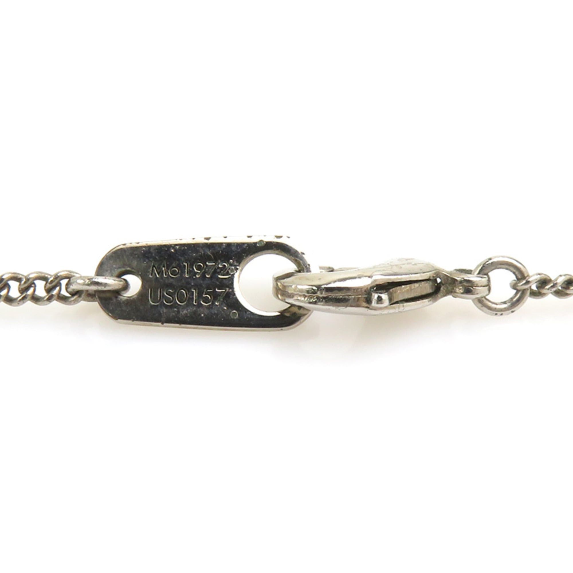 Louis Vuitton Louis Vuitton Necklace Collier Plaque Damier Metal Silver Men's M61972 h32199a Size ONE SIZE - 10 Thumbnail