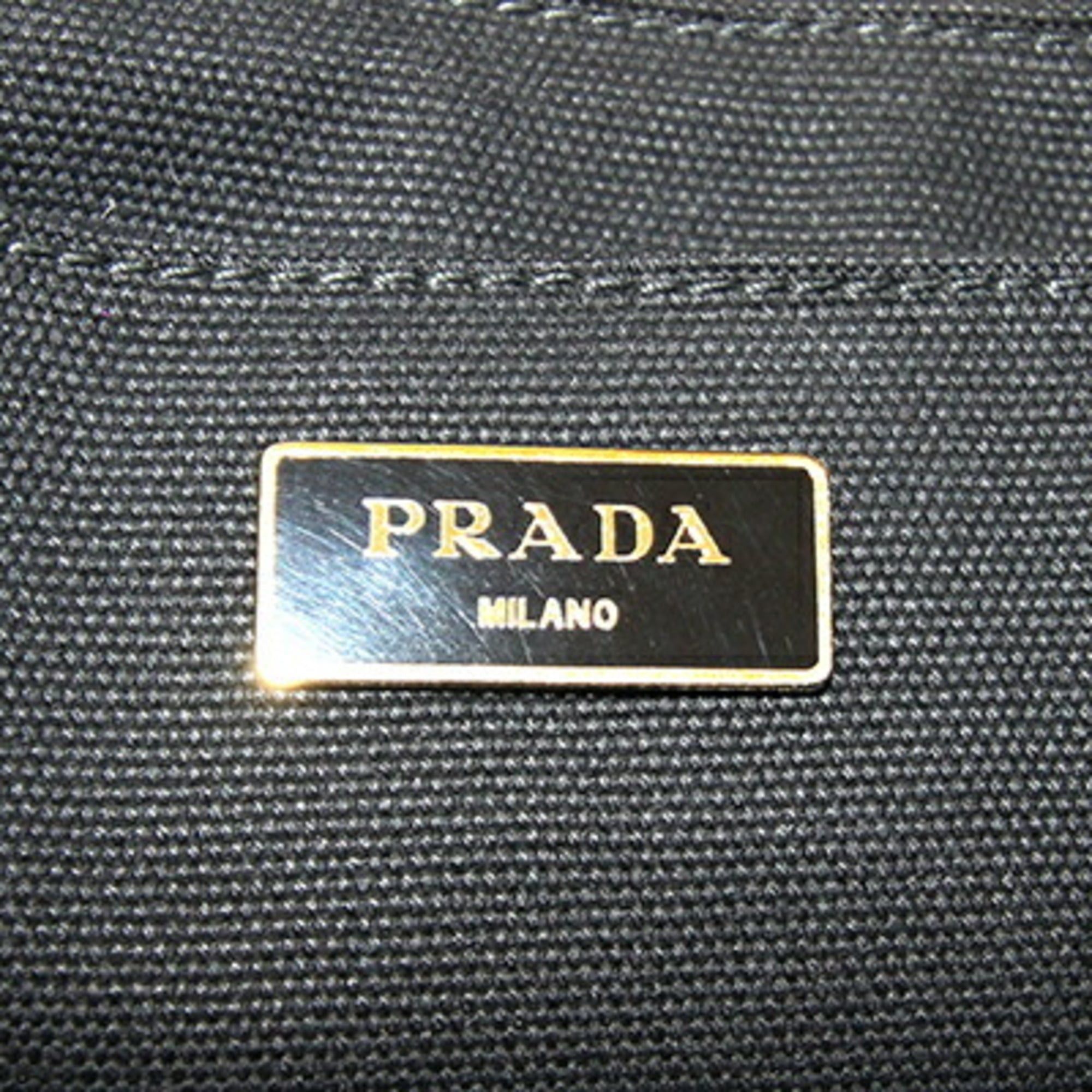 Prada Prada Canapa handbag BN1877 Black canvas tote bag for women PRADA Size ONE SIZE - 4 Thumbnail