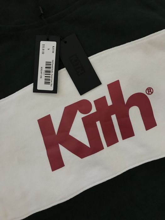 Kith Kith Delk Paneled Hoodie Forest Green/Mint | Grailed