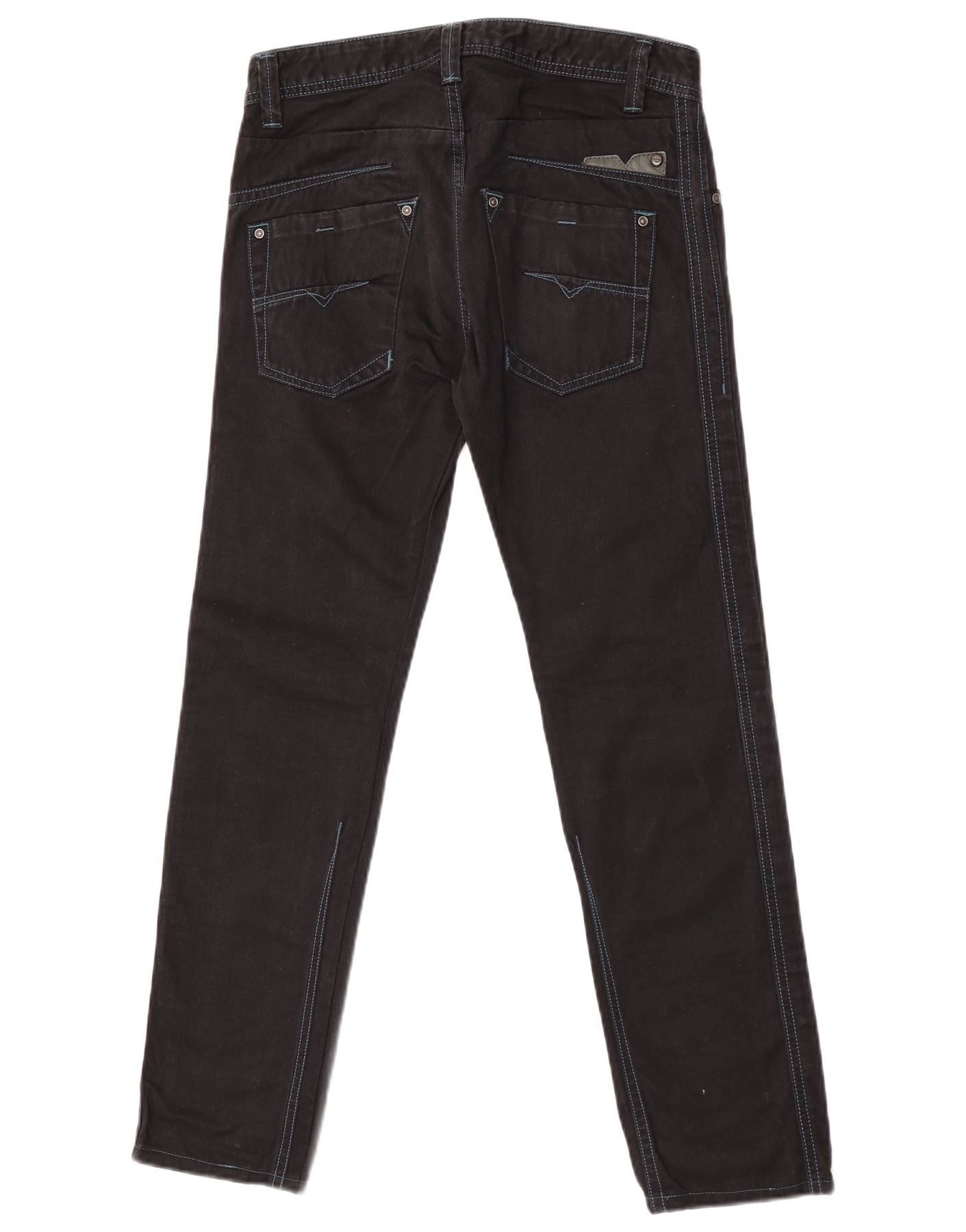 Diesel Womens Darron Slim Jeans W28 L28 Navy Blue Cotton Size 42" / US 20 - 2 Thumbnail