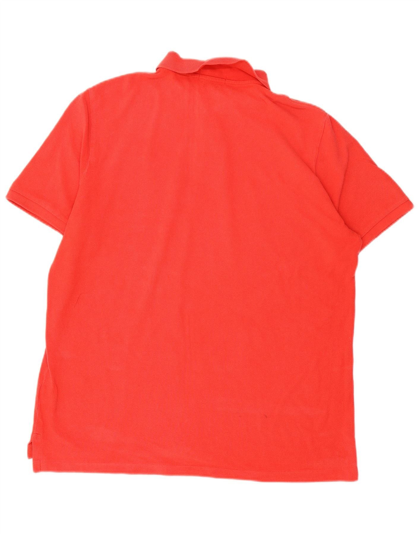 Polo Ralph Lauren Mens Classic Fit Polo Shirt Large Red Cotton Size US XXL / EU 58 / 5 - 2 Thumbnail
