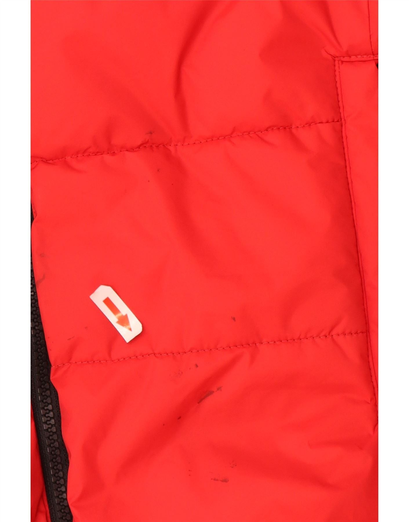 Diesel Boys Graphic Hooded Padded Jacket 11-12 Years Red Colourbloc Size M / US 6-8 / IT 42-44 - 3 Thumbnail