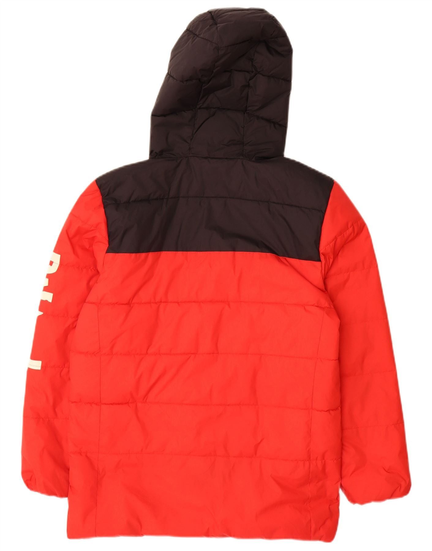 Diesel Boys Graphic Hooded Padded Jacket 11-12 Years Red Colourbloc Size M / US 6-8 / IT 42-44 - 2 Thumbnail