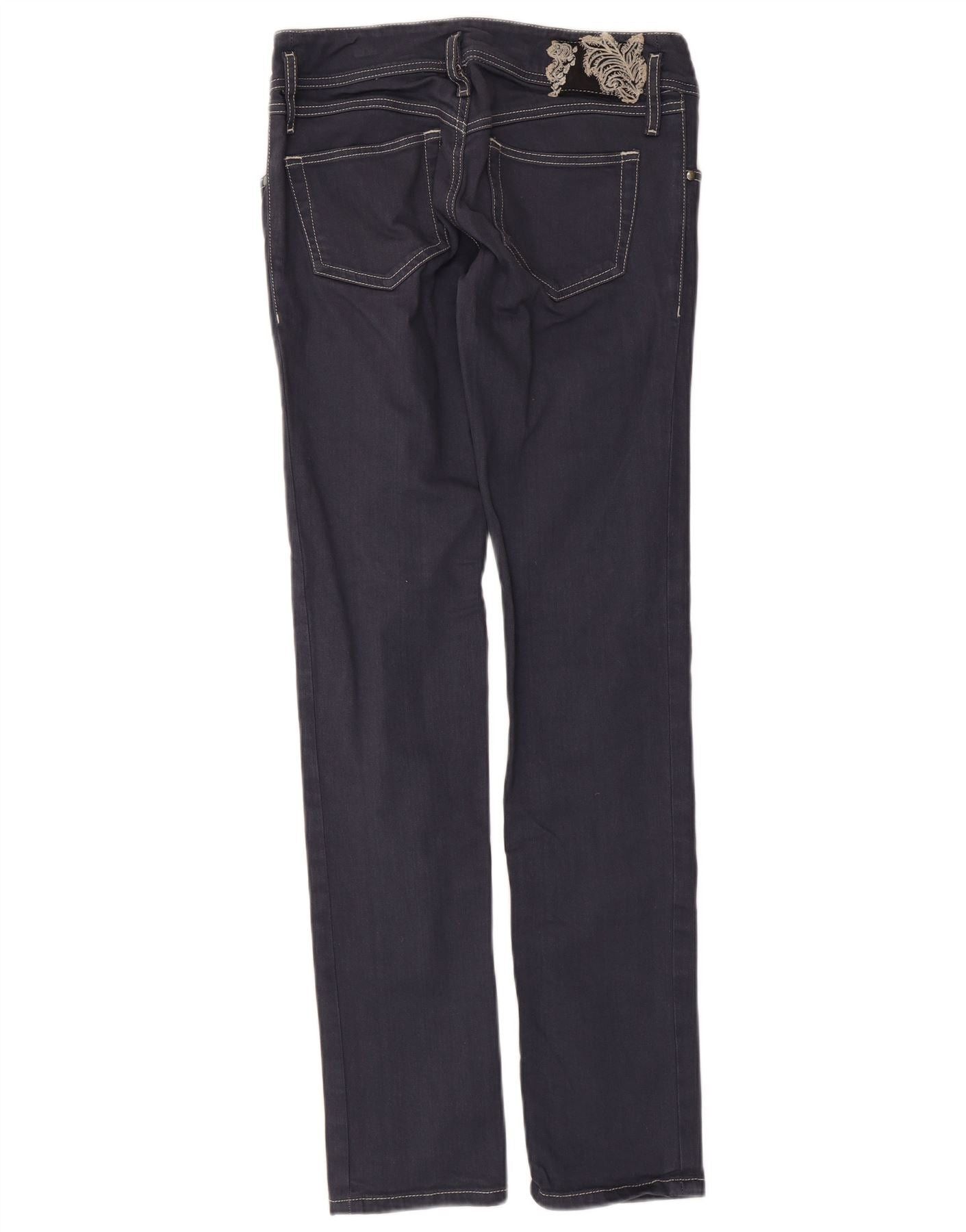 Diesel Womens Low Waist Slim Jeans W27 L32 Navy Blue Cotton Size 42" / US 20 - 2 Thumbnail